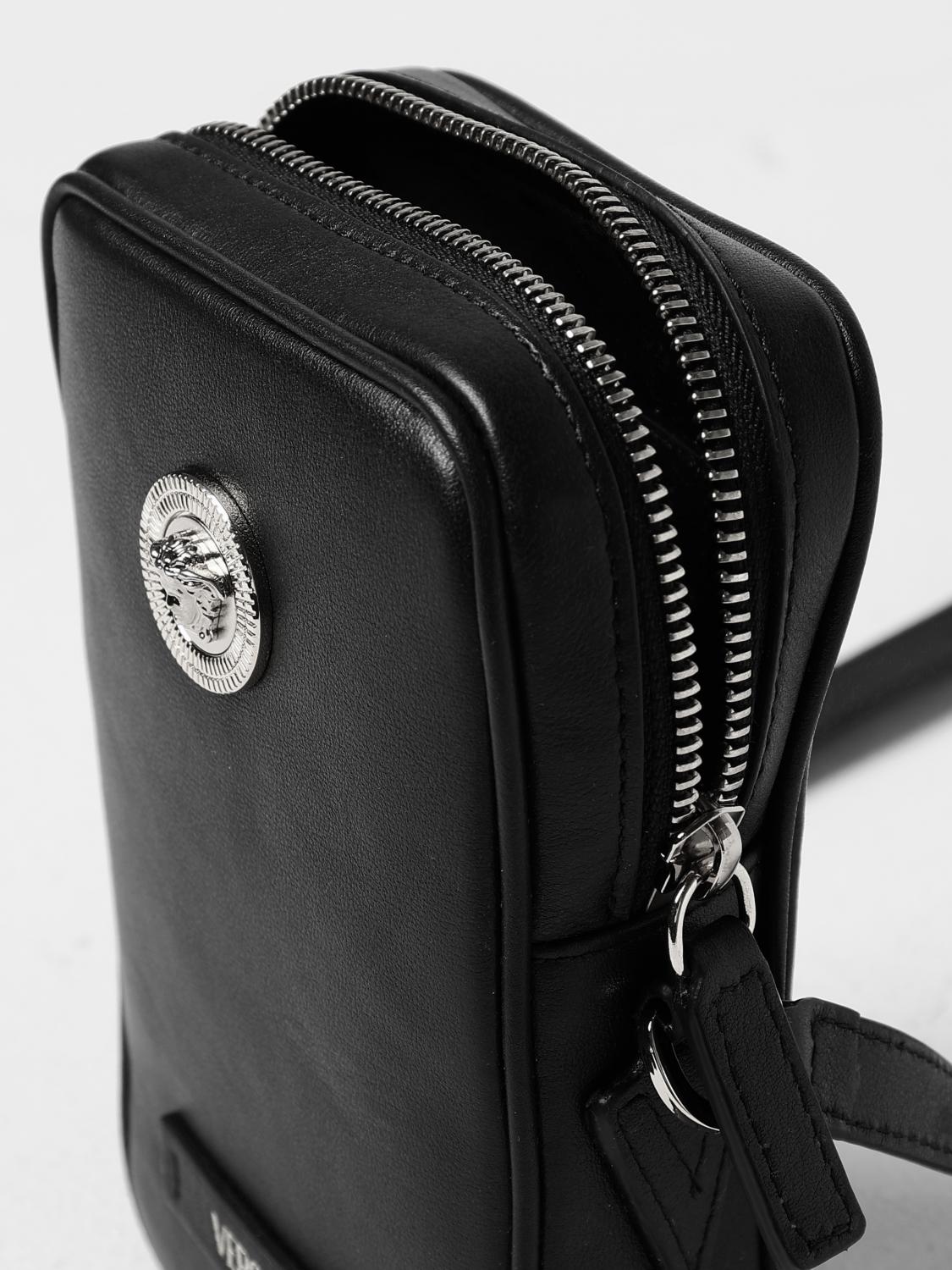 VERSACE CUSTODIA: Custodia Medusa Biggie Versace in pelle, Nero 1 - Img 4