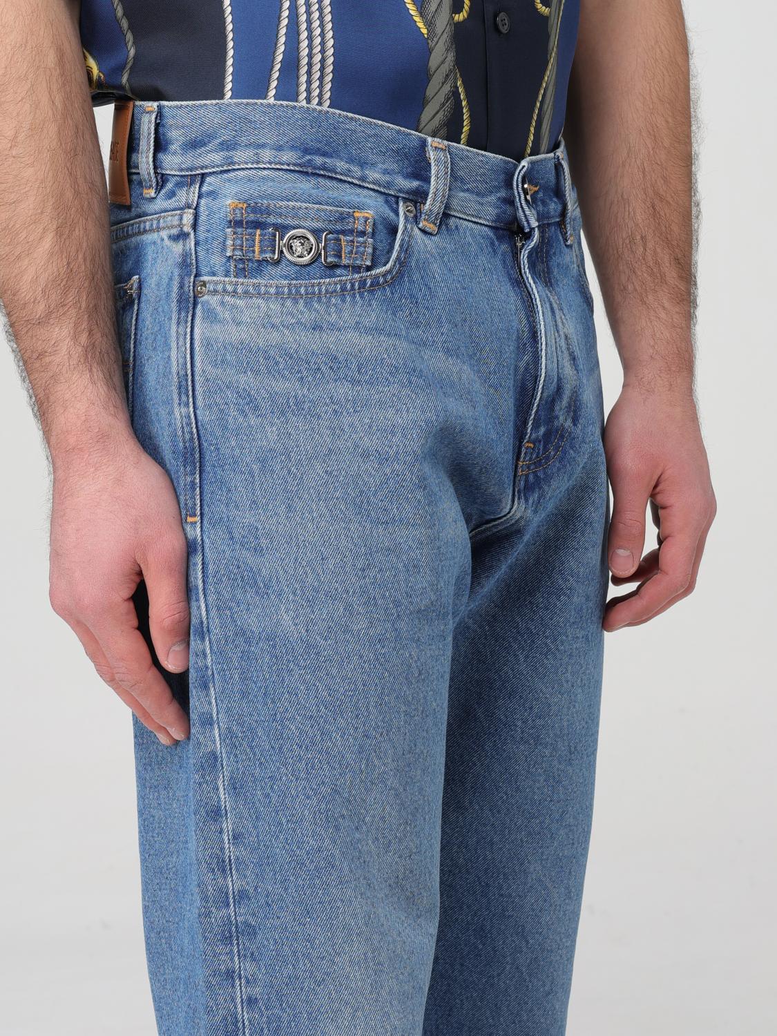 VERSACE JEANS: Jeans men Versace, Blue - Img 5