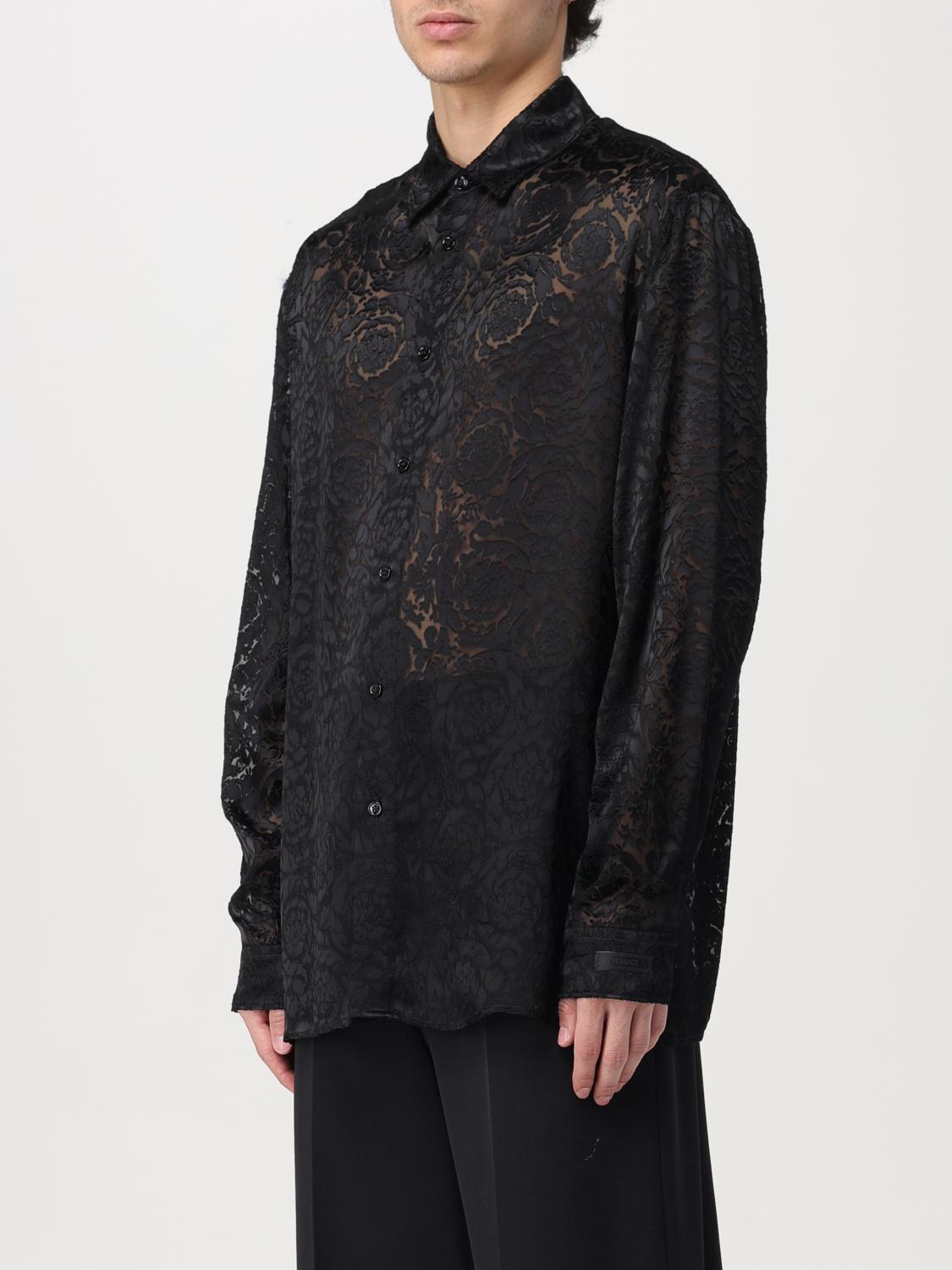 VERSACE SHIRT: Shirt men Versace, Black - Img 4