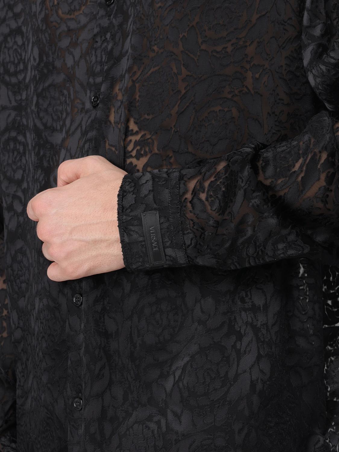 VERSACE SHIRT: Shirt men Versace, Black - Img 5