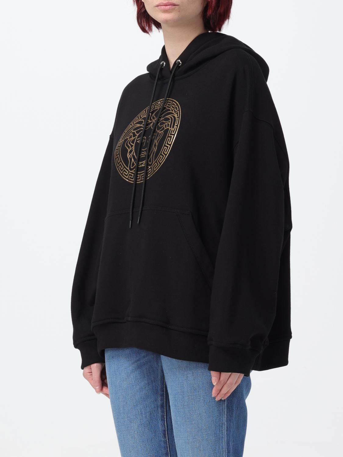 VERSACE SWEATSHIRT: Pullover damen Versace, Schwarz - Img 4