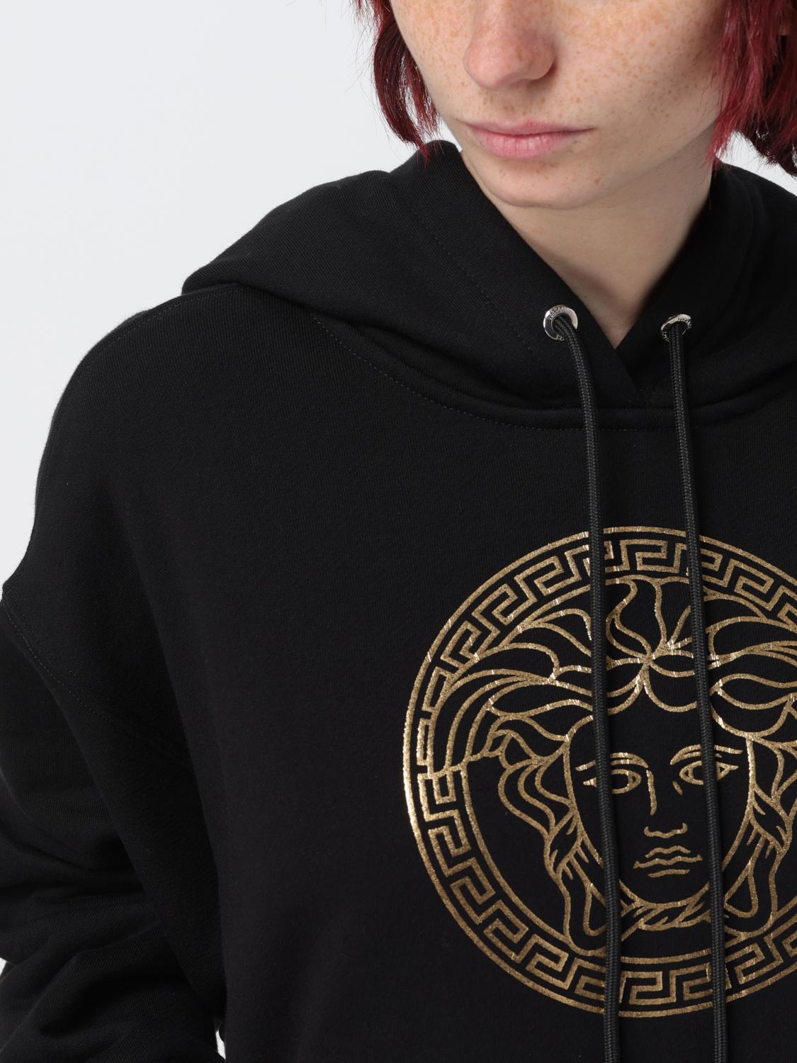 VERSACE SWEATSHIRT: Pullover damen Versace, Schwarz - Img 5