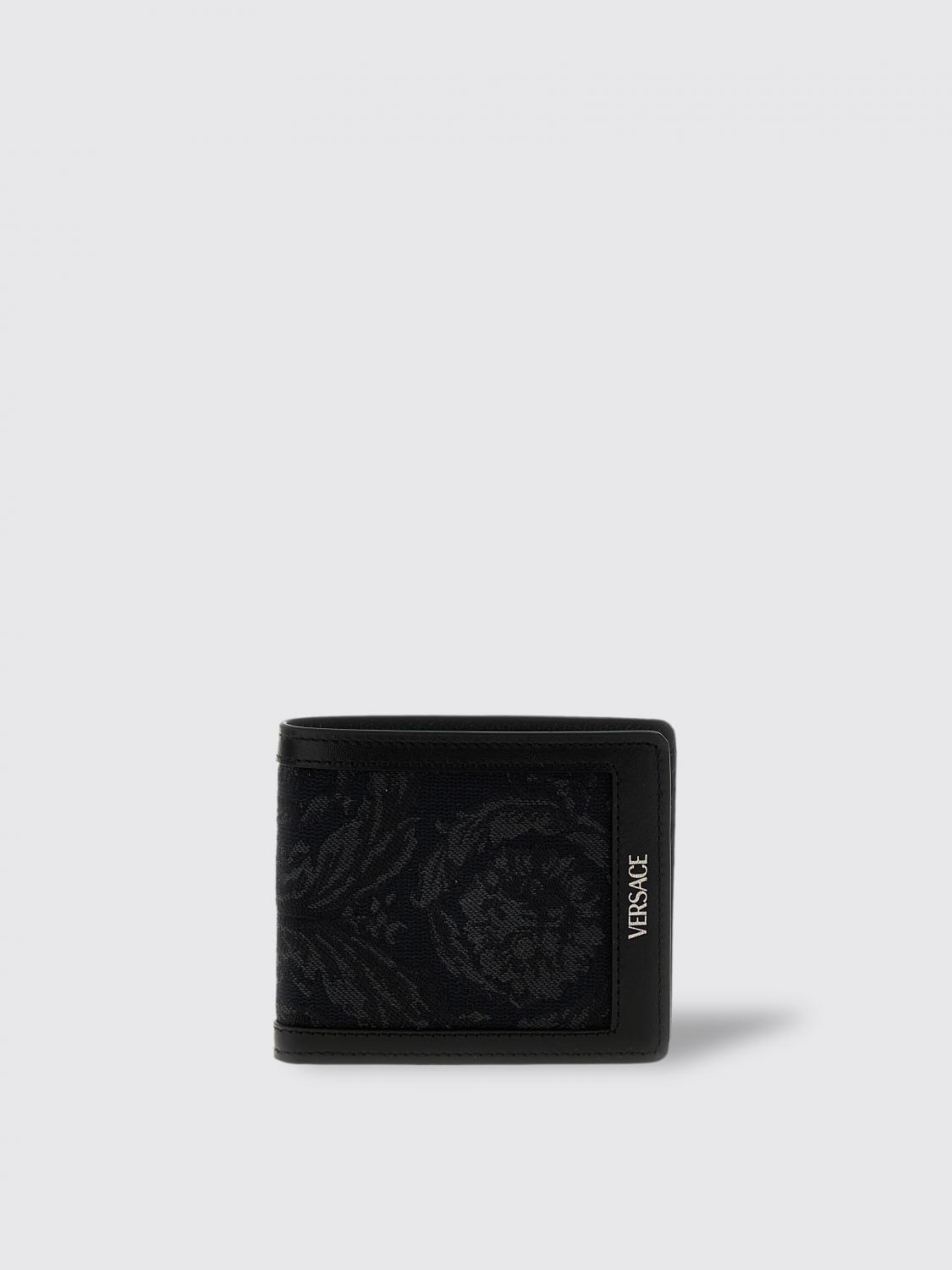 VERSACE WALLET: Wallet men Versace, Black - Img 1
