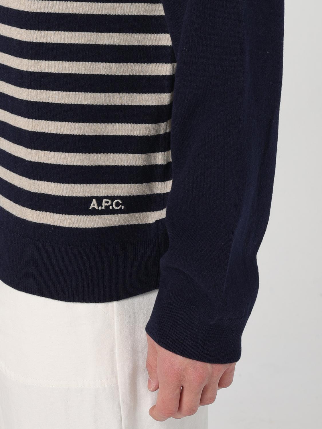 A.P.C. PULL: Pull homme A.P.C., Bleu - Img 4