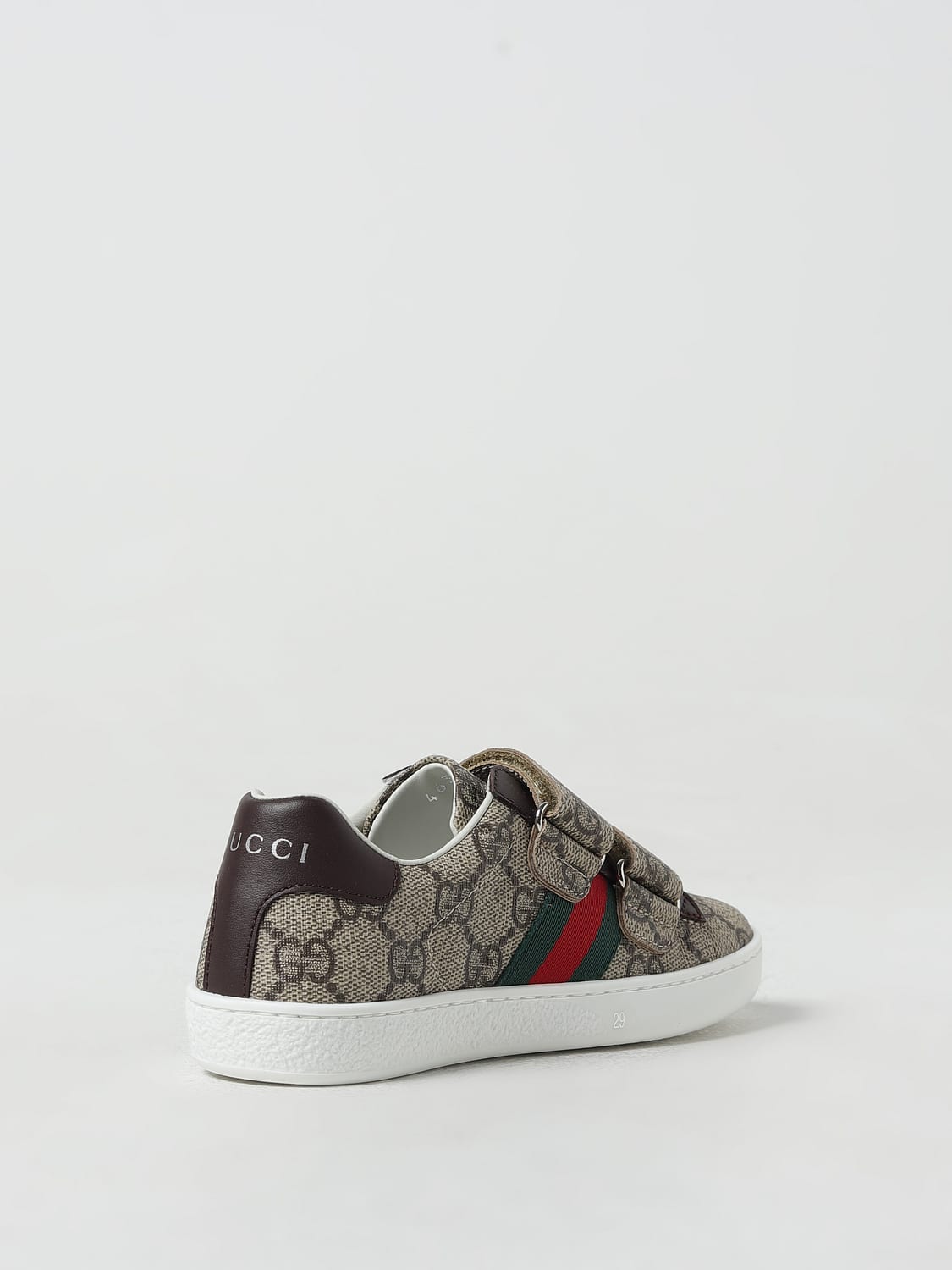 GUCCI BASKETS: Chaussures enfant Gucci, Cacao - Img 3