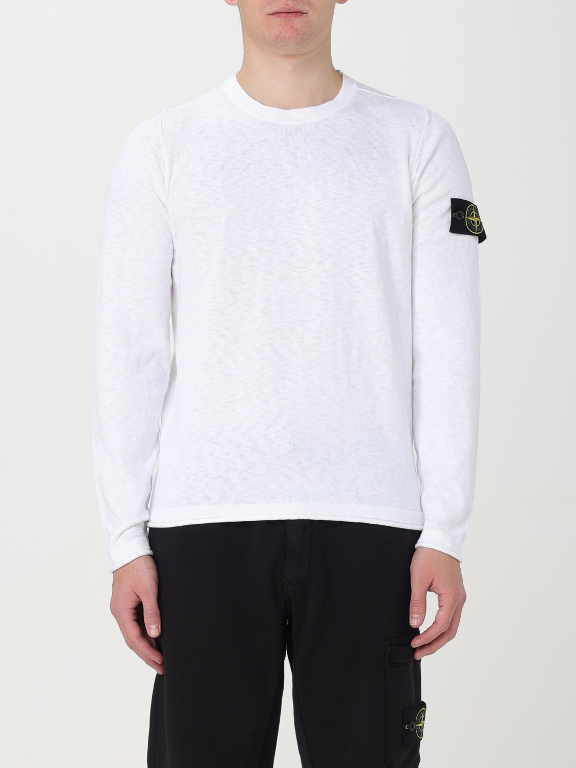 STONE ISLAND PULL: Pull homme Stone Island, Blanc - Img 1
