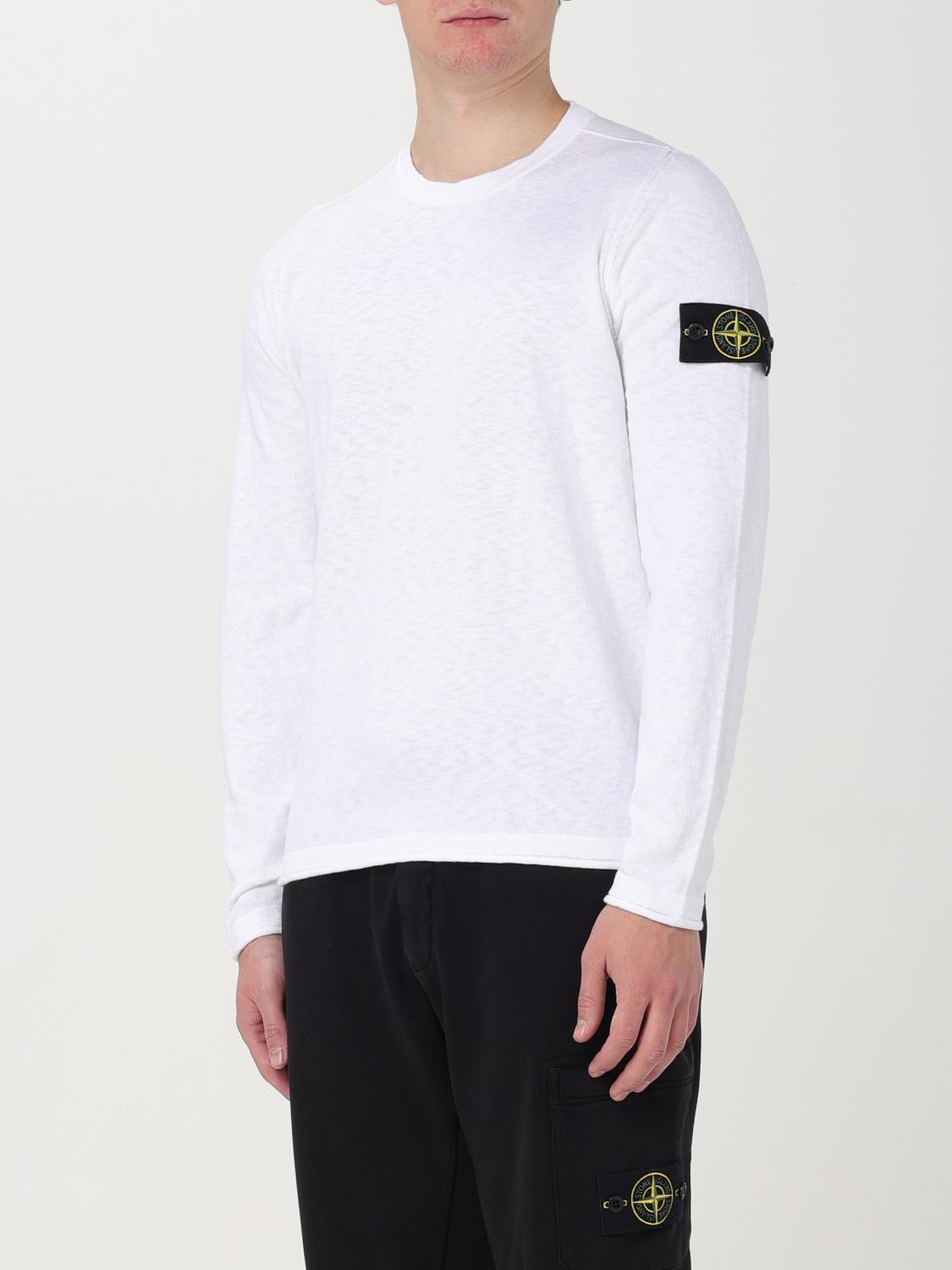 STONE ISLAND PULL: Pull homme Stone Island, Blanc - Img 4