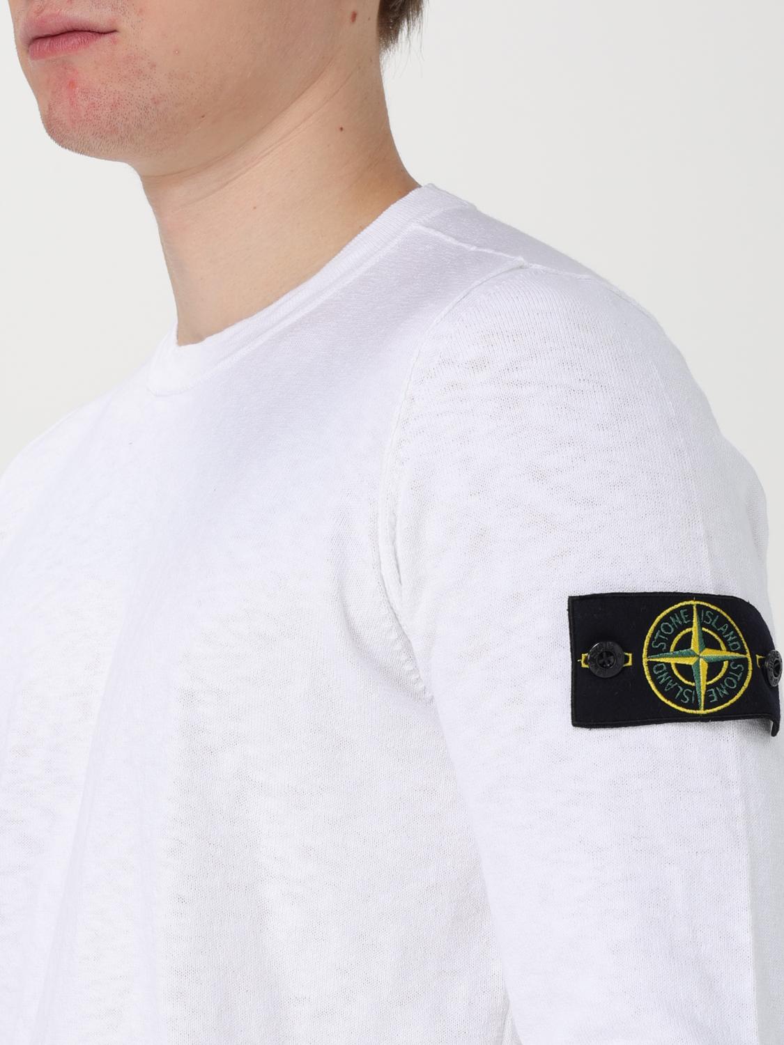 STONE ISLAND PULL: Pull homme Stone Island, Blanc - Img 5