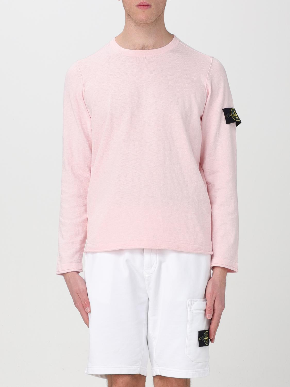 STONE ISLAND PULLOVER: Pullover herren Stone Island, Pink - Img 1