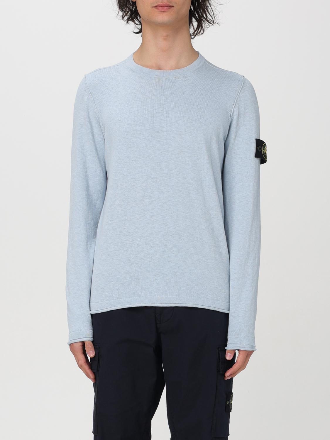 STONE ISLAND PULLOVER: Pullover herren Stone Island, Himmelblau - Img 1