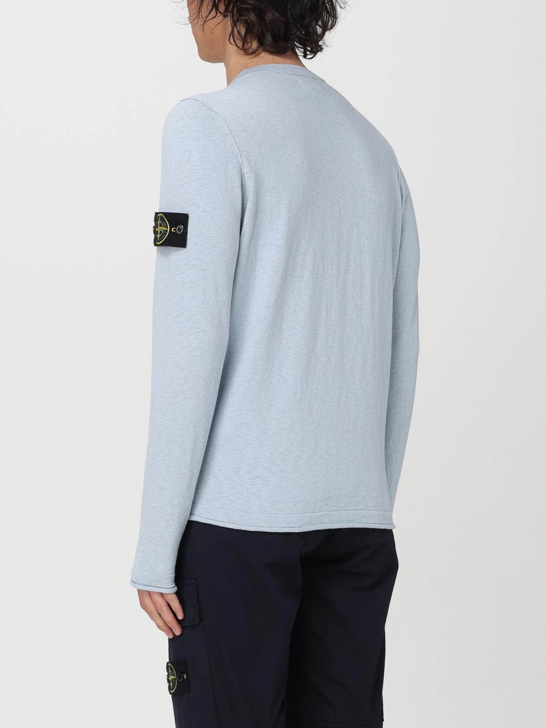 STONE ISLAND PULLOVER: Pullover herren Stone Island, Himmelblau - Img 3