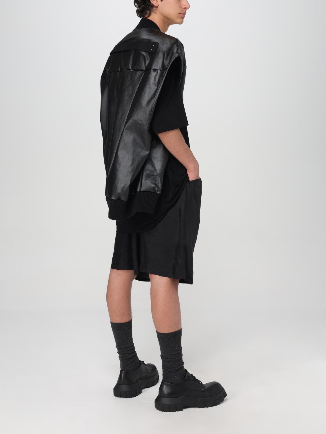 RICK OWENS 外套: 外套 男士 Rick Owens, 黑色 - Img 2