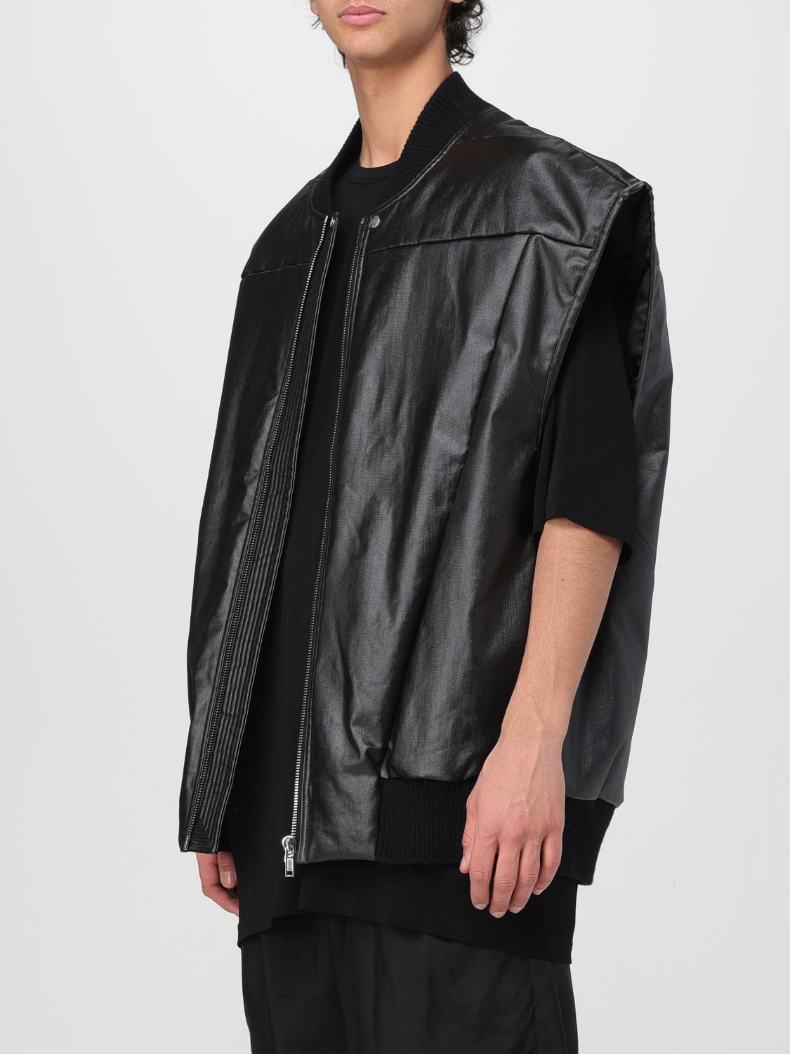 RICK OWENS 外套: 外套 男士 Rick Owens, 黑色 - Img 4