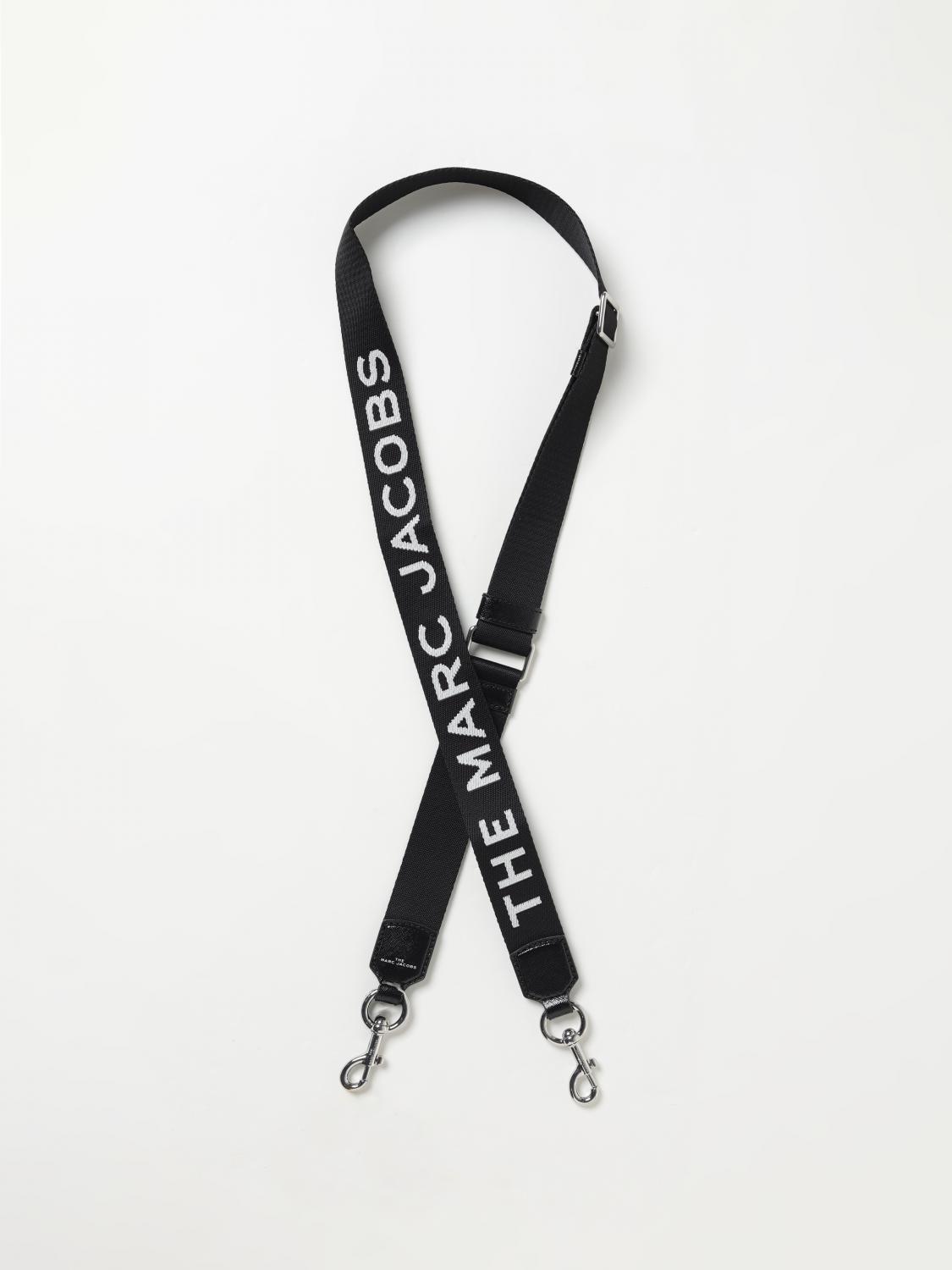 MARC JACOBS TRACOLLA: Tracolla Marc Jacobs in tessuto con logo , Argento - Img 1
