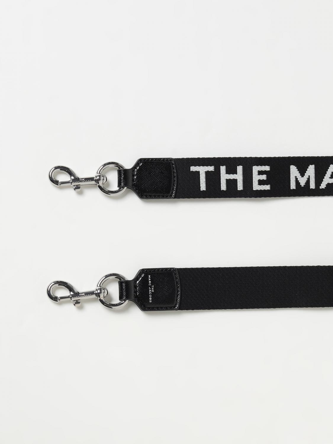 MARC JACOBS TRACOLLA: Tracolla Marc Jacobs in tessuto con logo , Argento - Img 3