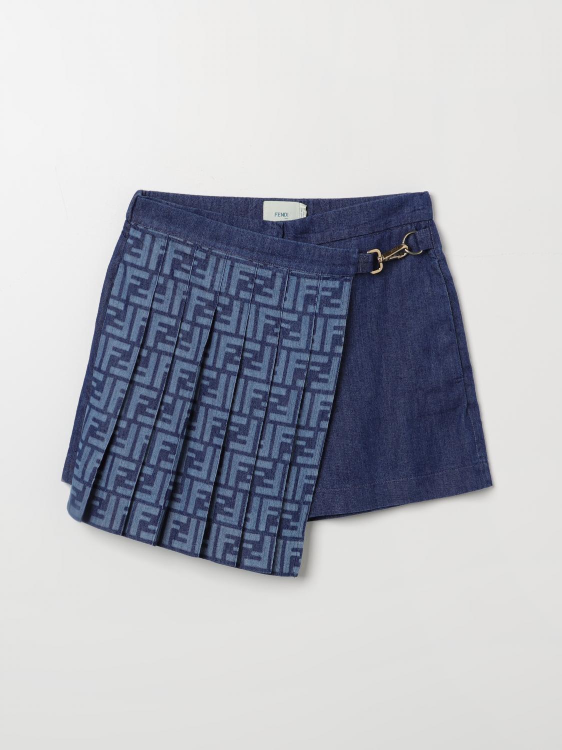 FENDI HOSE: Hose kinder Fendi Kids, Blau - Img 1