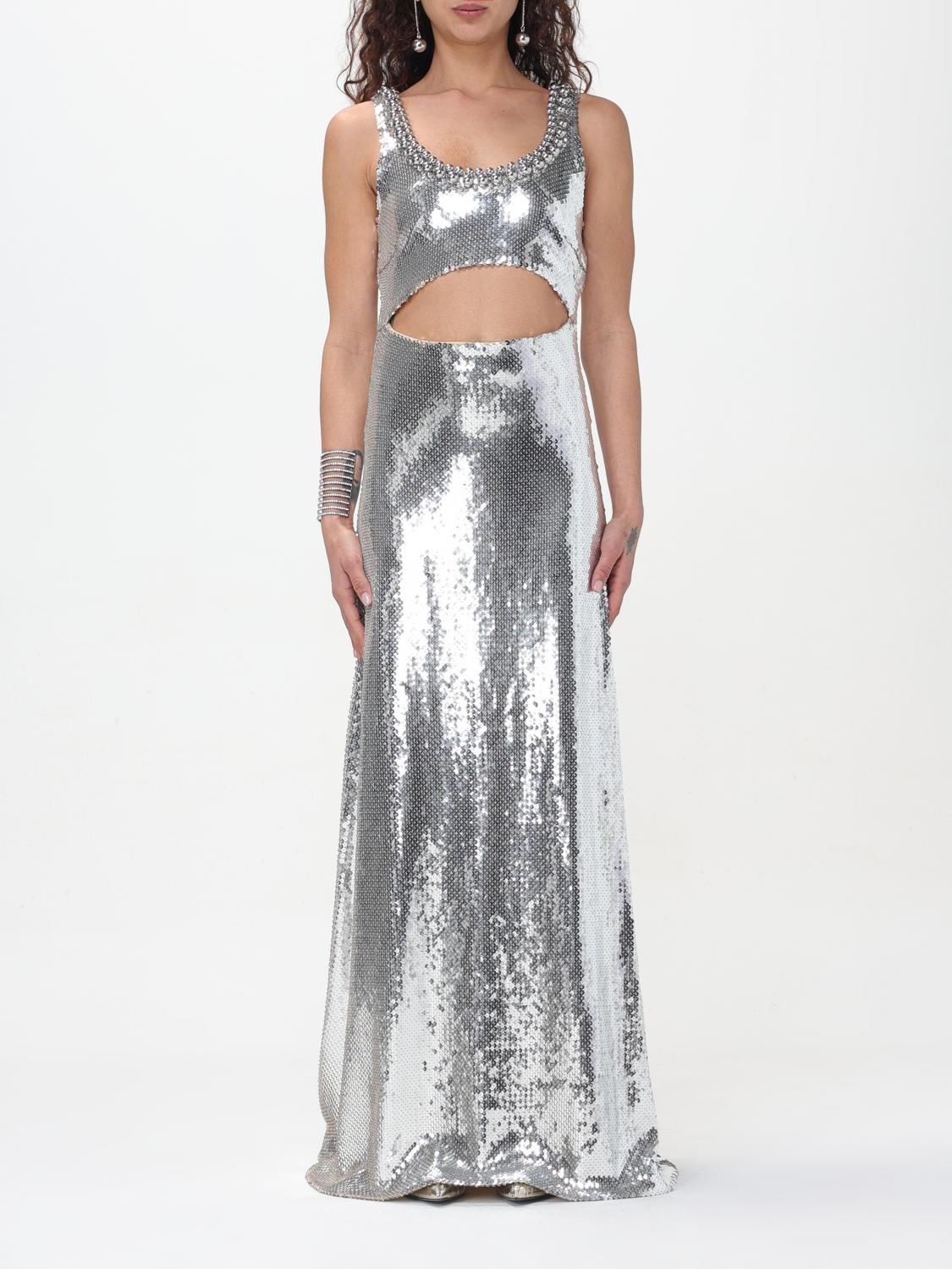 RABANNE KLEID: Kleid damen Rabanne, Silber - Img 1