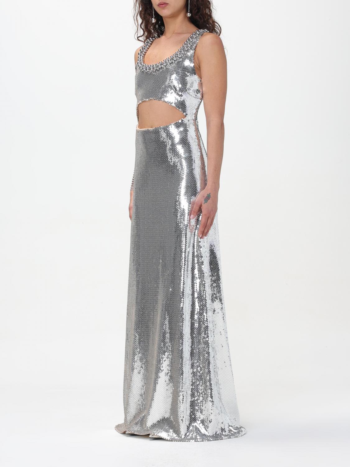 RABANNE KLEID: Kleid damen Rabanne, Silber - Img 4