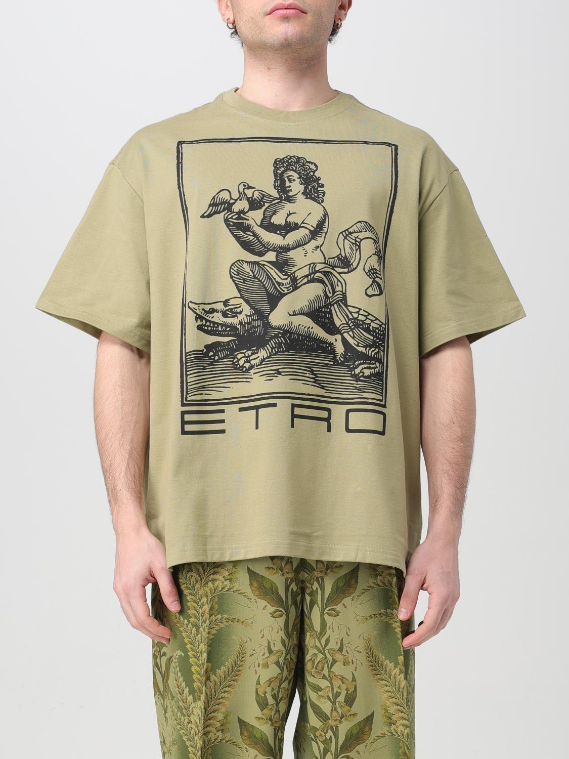 ETRO T-SHIRT: T-shirt men Etro, Green - Img 1