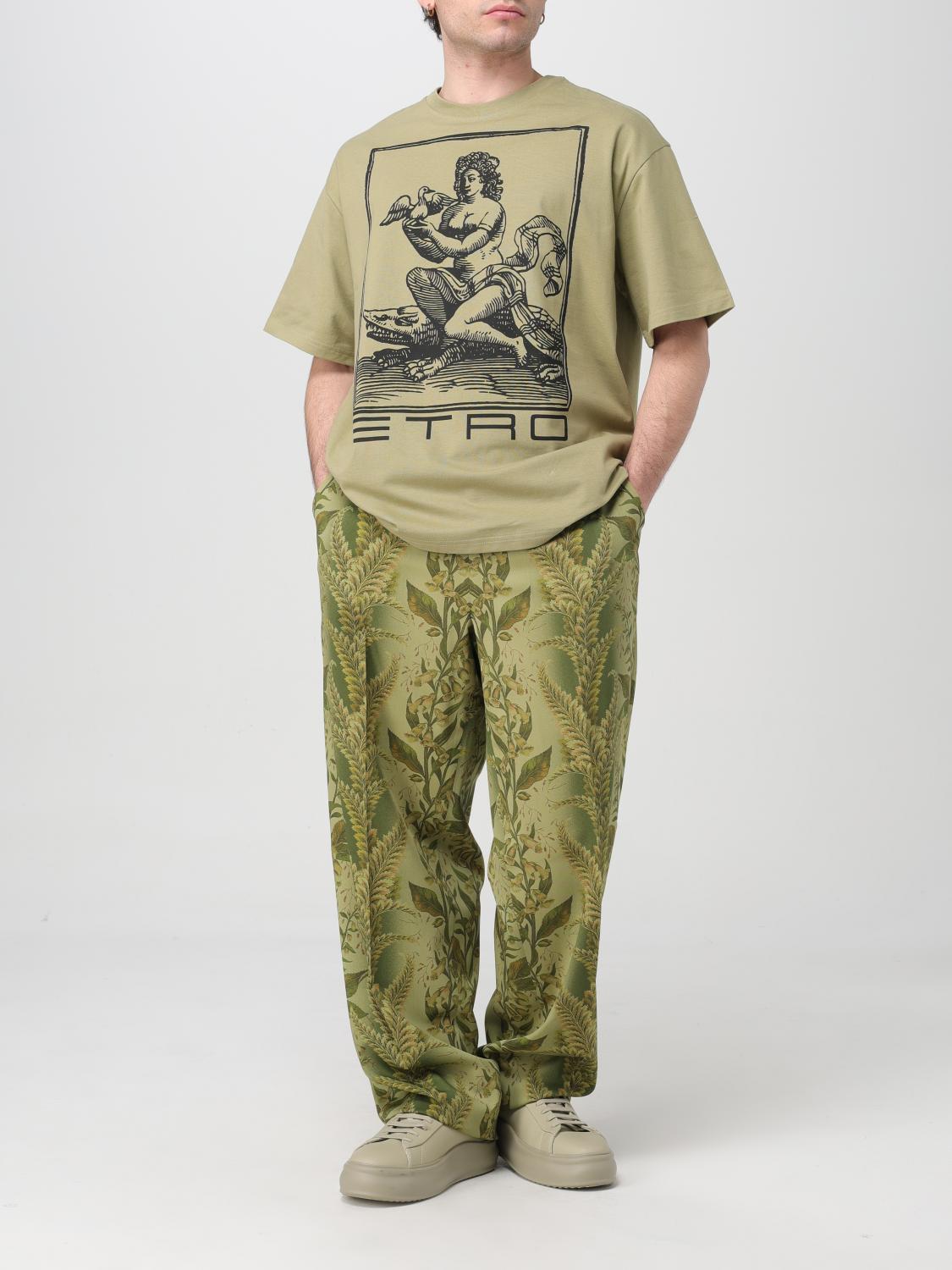 ETRO T-SHIRT: T-shirt men Etro, Green - Img 2