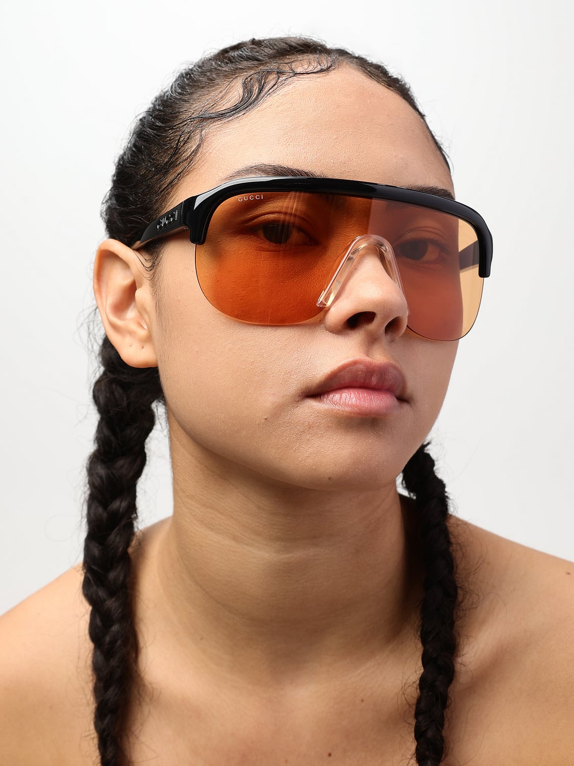 GUCCI SUNGLASSES: Sunglasses woman Gucci, Orange - Img 3