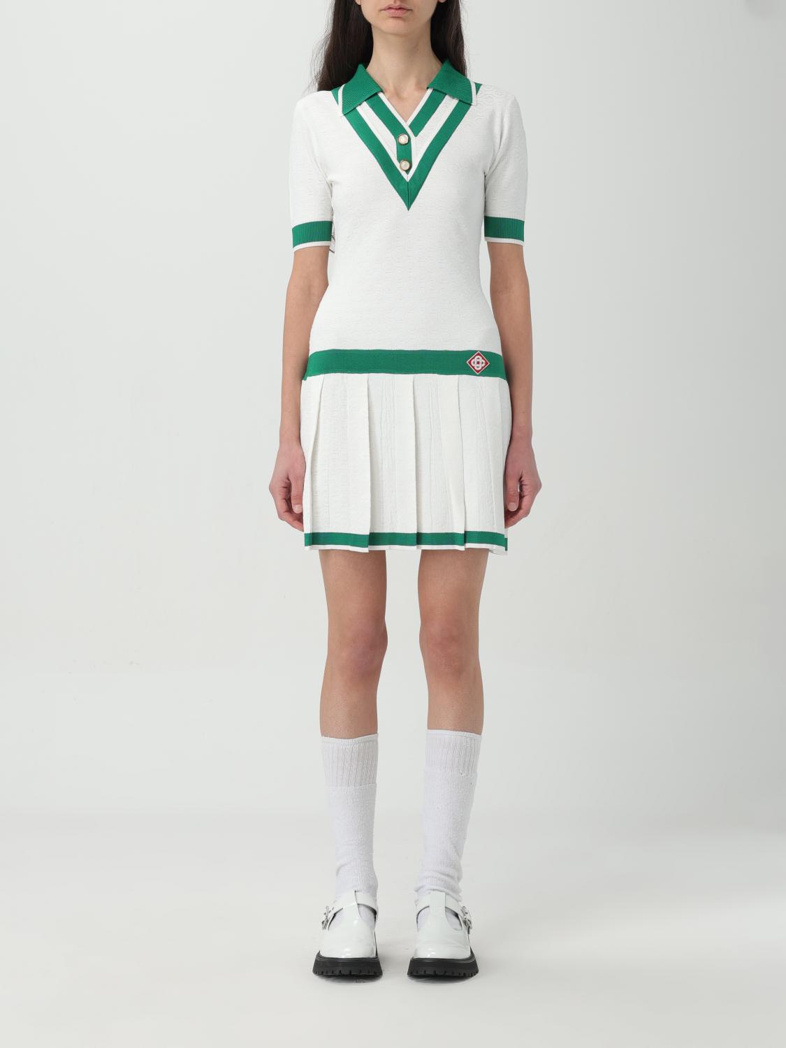 Casablanca Dress woman - White | WSP24KW596 | GIGLIO.COM Casablanca Dress woman - White | WSP24KW596 | GIGLIO.COM