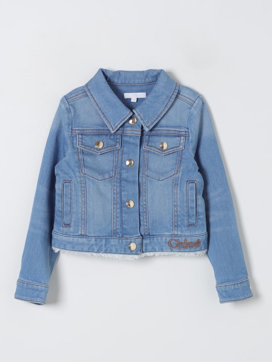 ジャケット Chloe JACKET (CH25UVE30434 223) Chloé shearling-collar leather jacket | Eraldo.com US