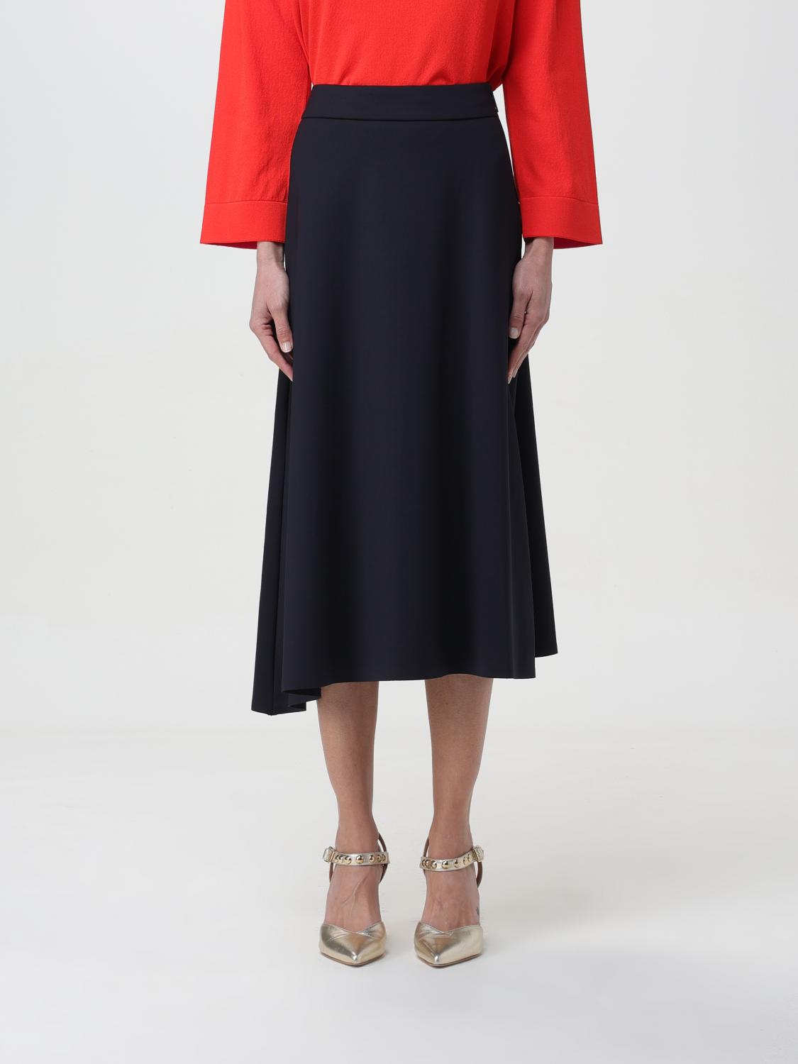 LIVIANA CONTI: Skirt woman - Black | Liviana Conti skirt F4SJ24 online ...