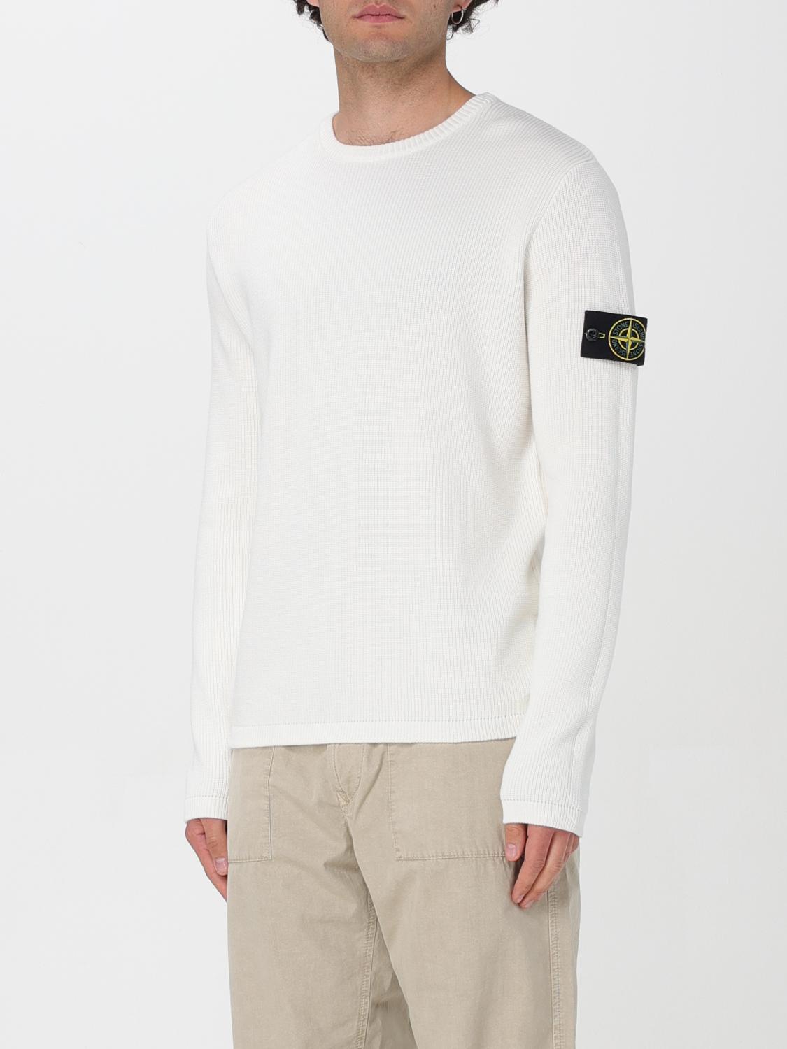 STONE ISLAND: T-shirt men - White | Stone Island sweater