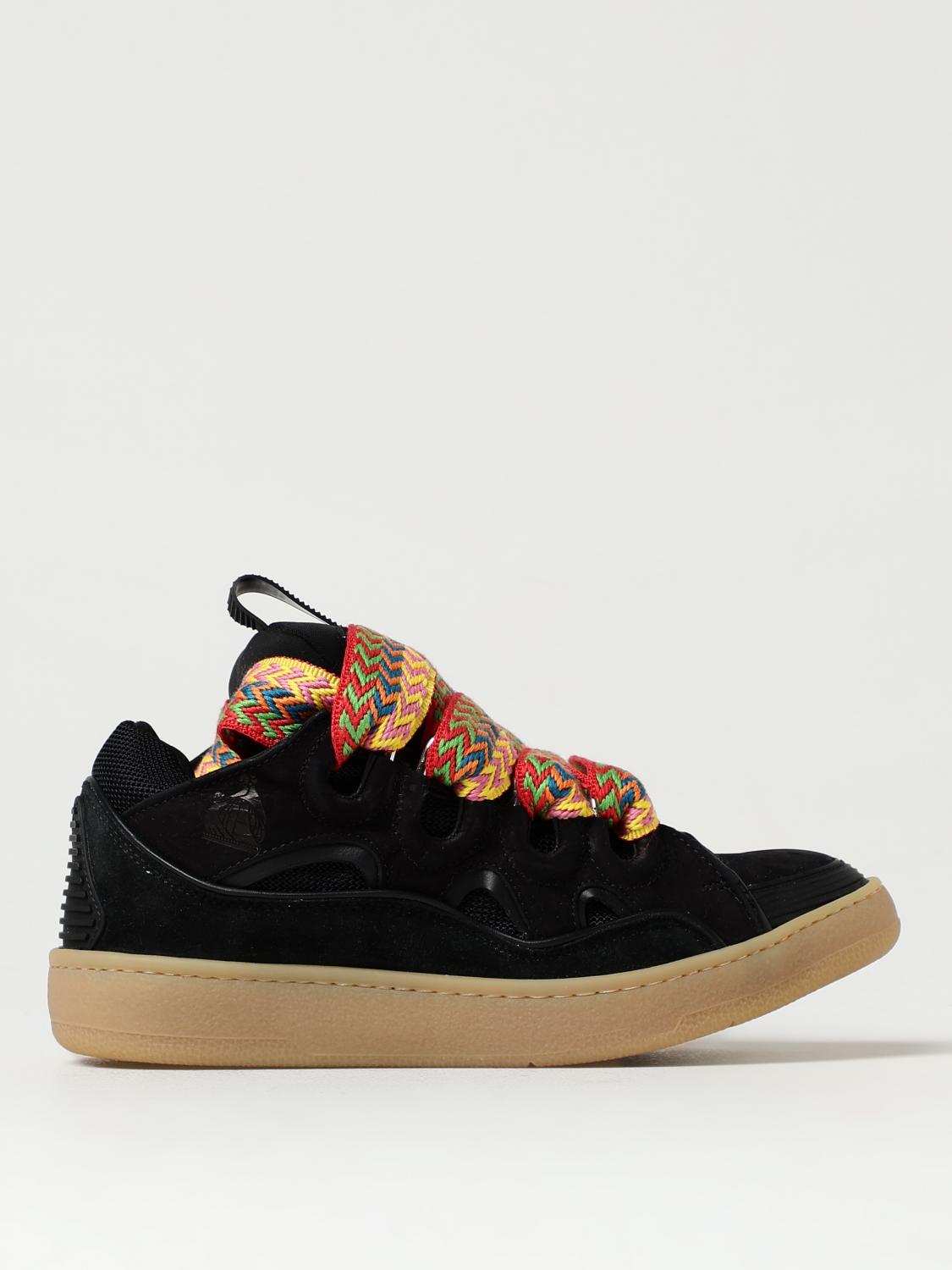 LANVIN Chaussures femme Noir Baskets Lanvin FWSKDK02DRA2A21 en ligne sur GIGLIO.COM