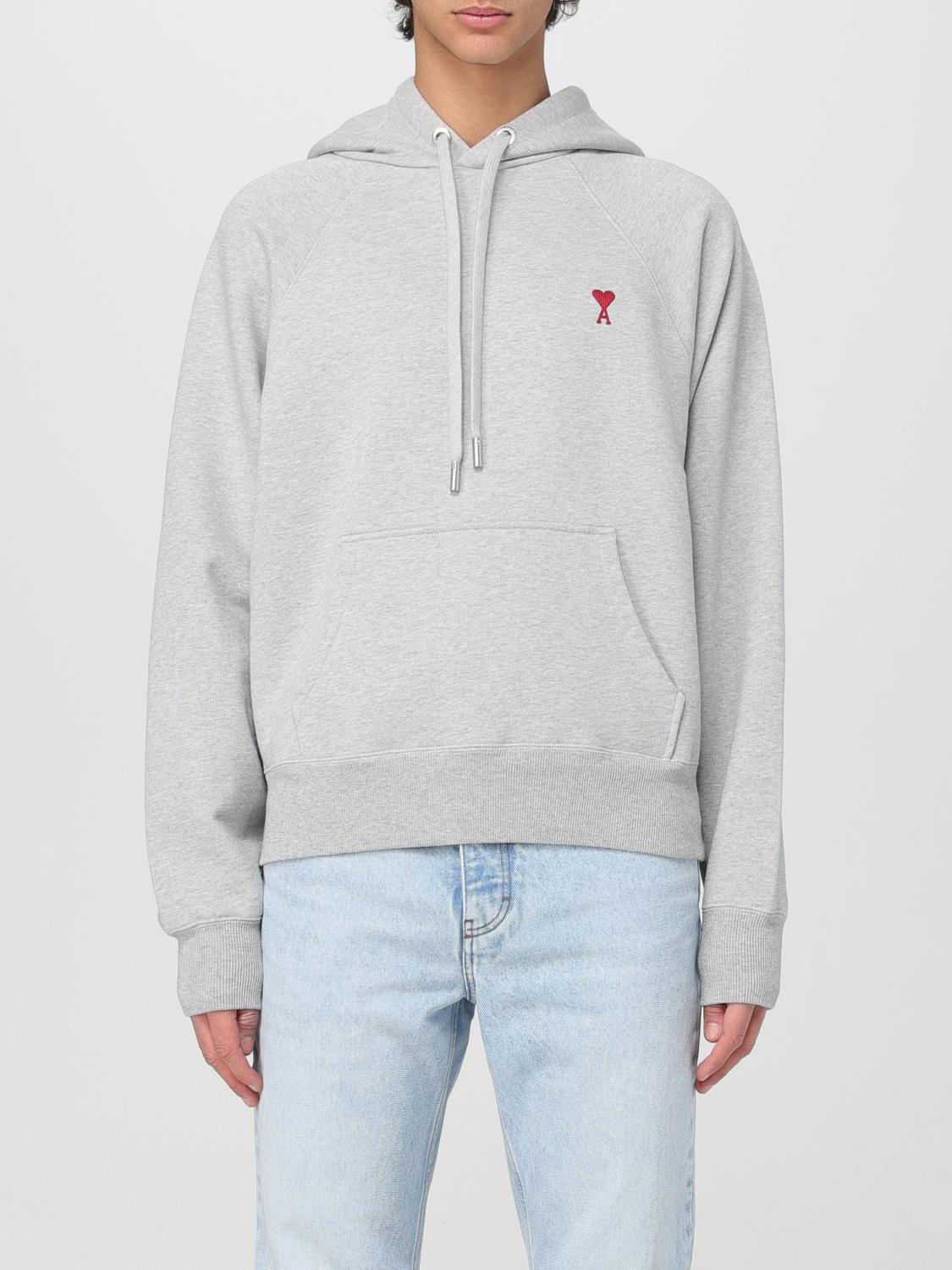 AMI PARIS SWEATSHIRT: Sweatshirt homme Ami Paris, Gris - Img 1