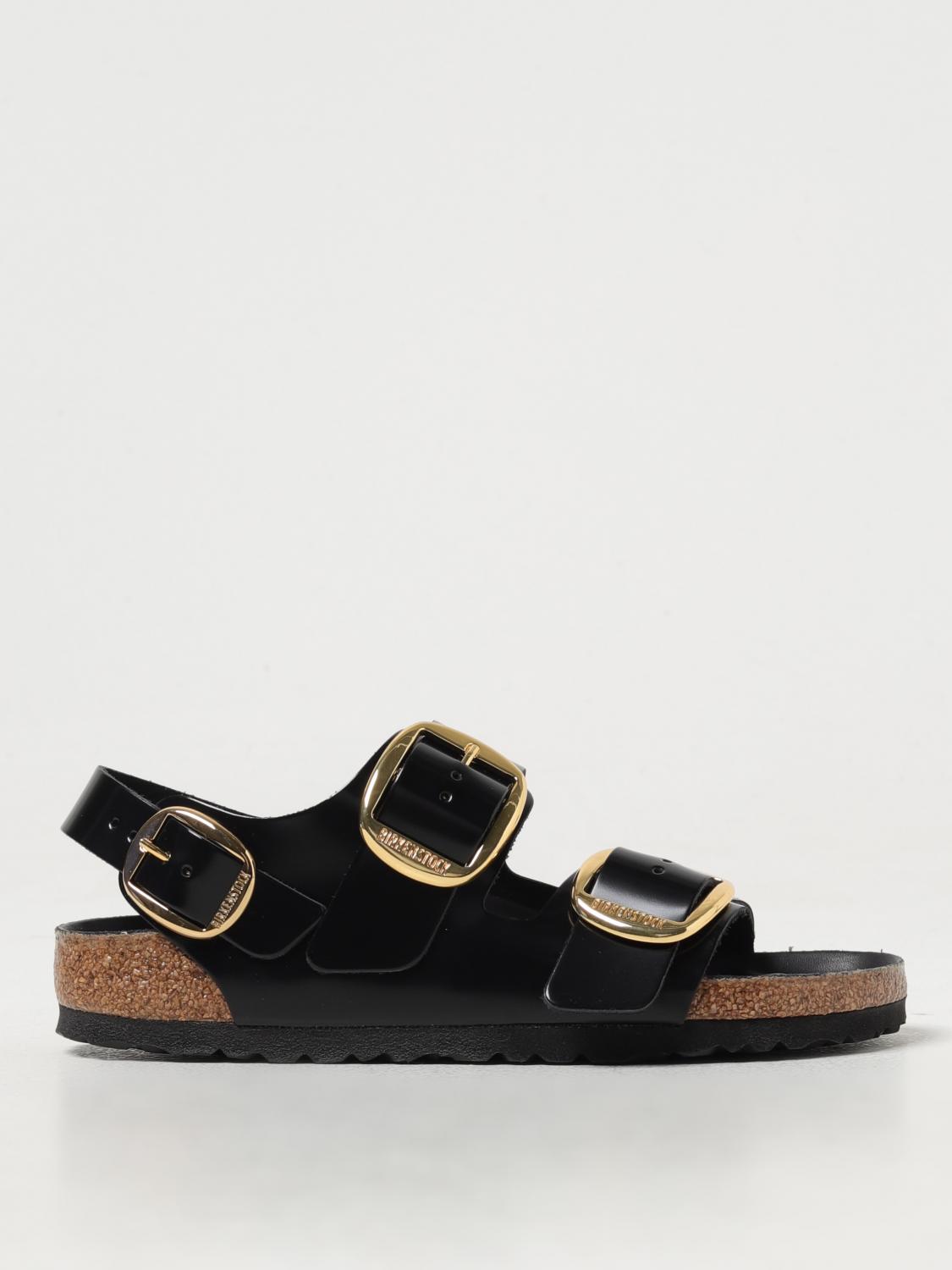 BIRKENSTOCK FLACHE SANDALEN: Flache sandalen damen Birkenstock, Schwarz - Img 1