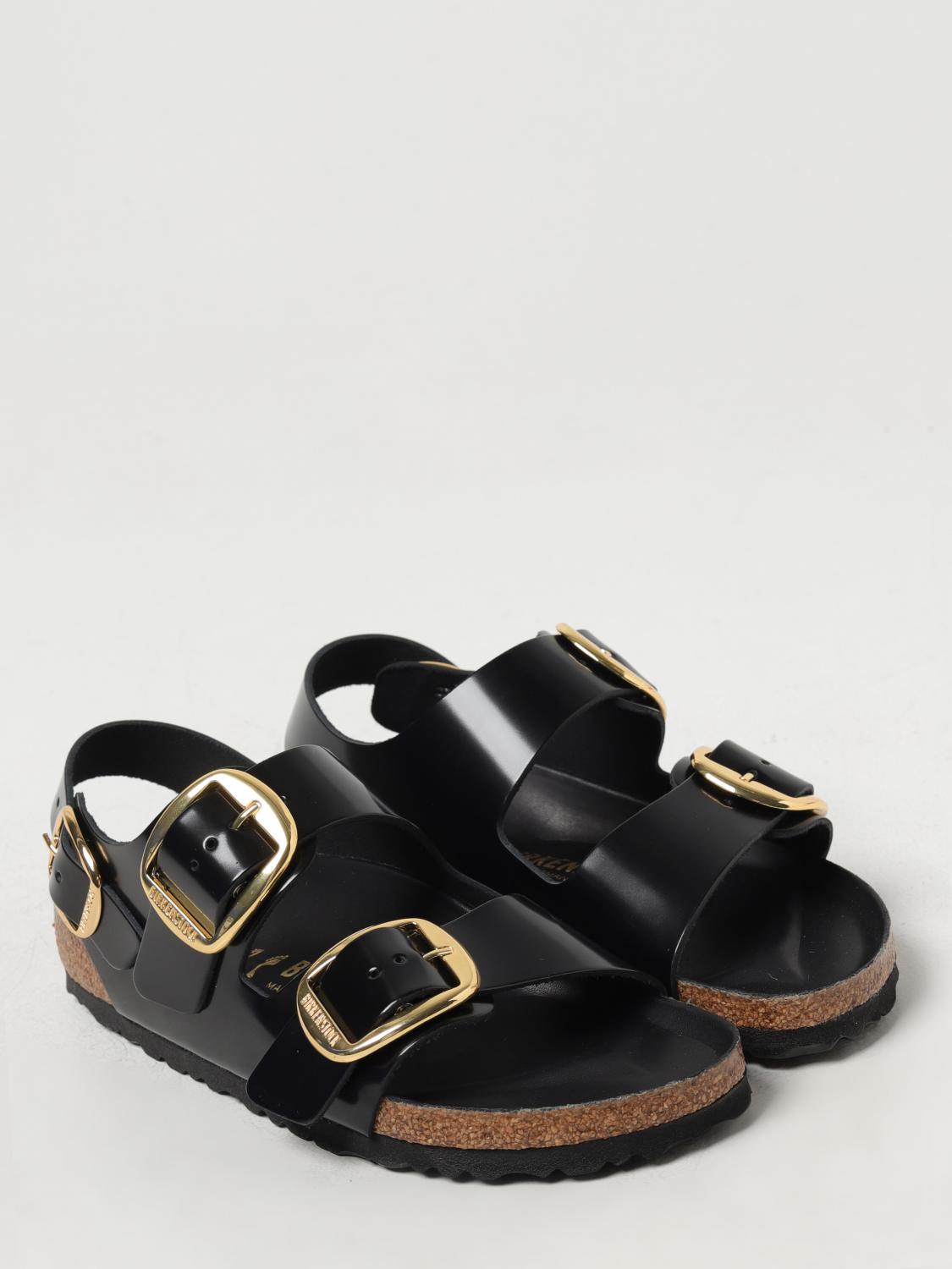 BIRKENSTOCK FLACHE SANDALEN: Flache sandalen damen Birkenstock, Schwarz - Img 2