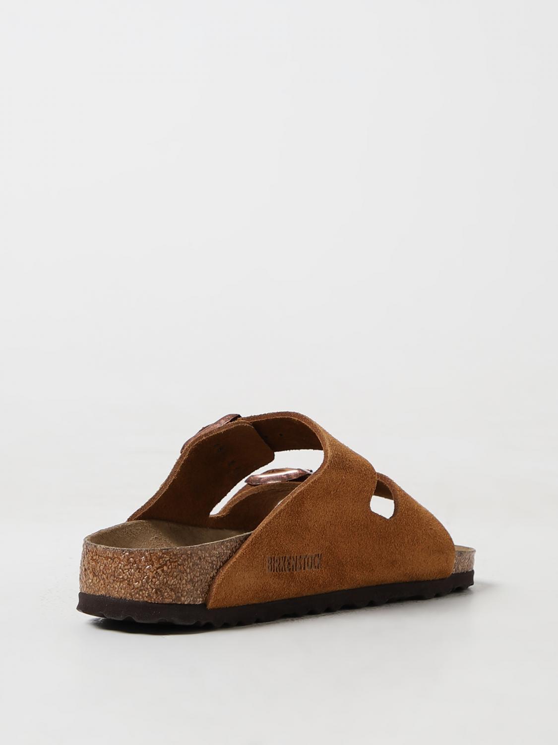 BIRKENSTOCK FLAT SANDAL: Flat sandals woman Birkenstock, Brown - Img 3