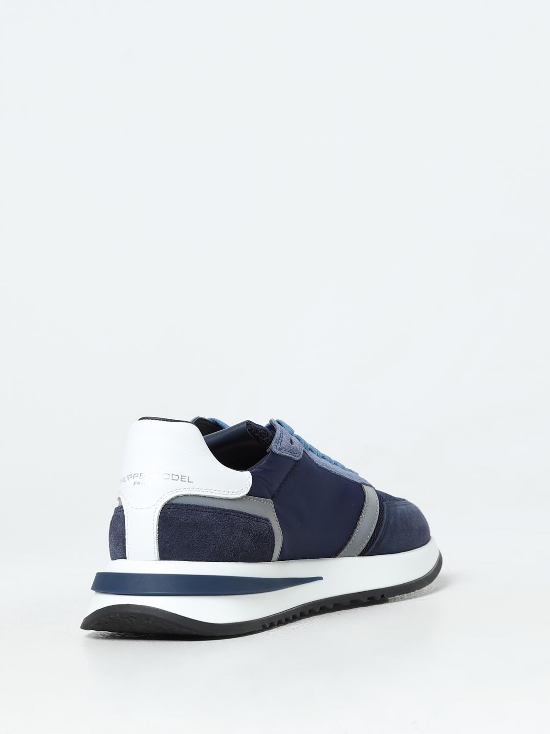 PHILIPPE MODEL SNEAKERS: Sneakers men Philippe Model, Blue - Img 3