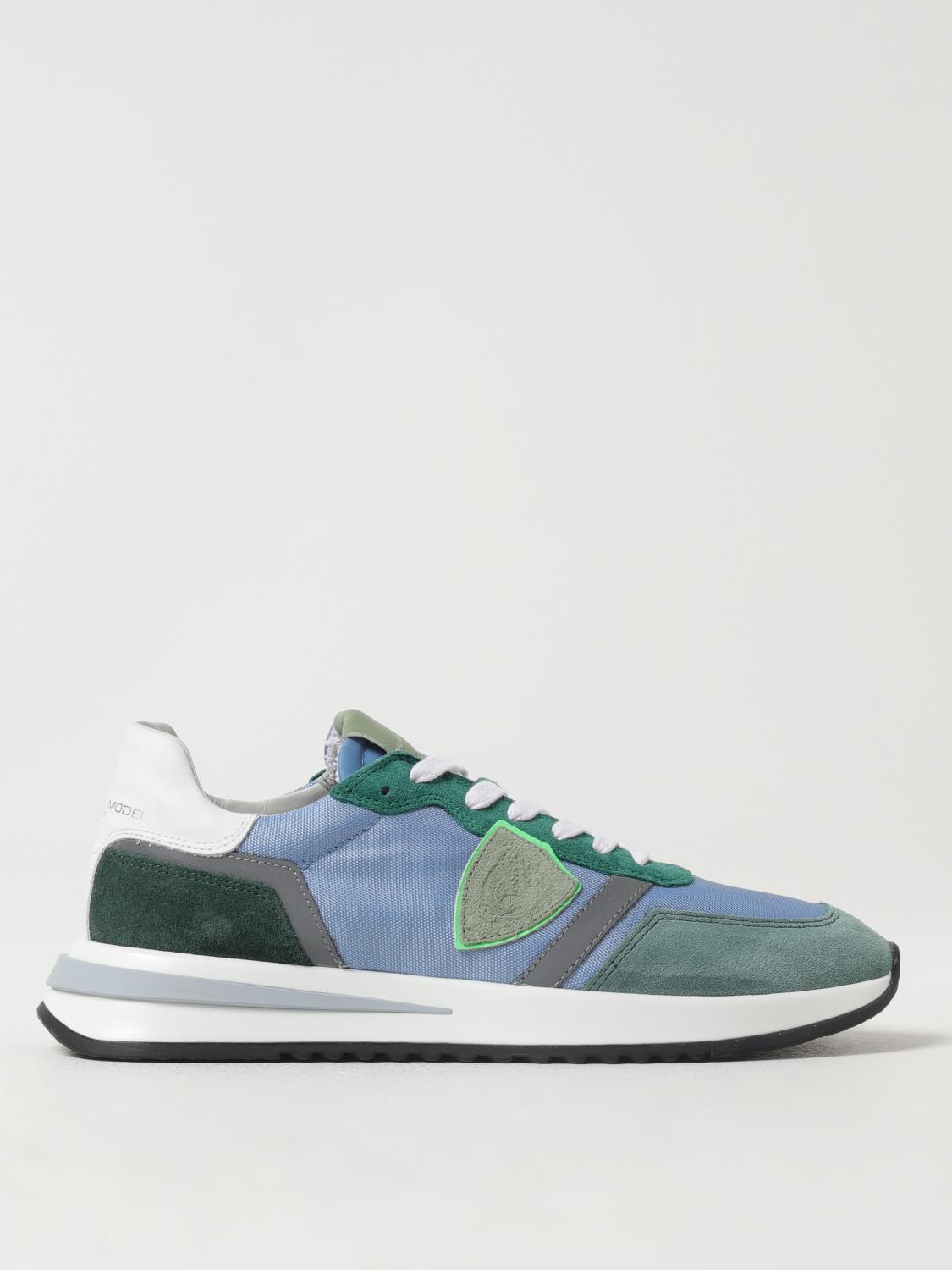 PHILIPPE MODEL SNEAKERS: Sneakers men Philippe Model, Gnawed Blue - Img 1
