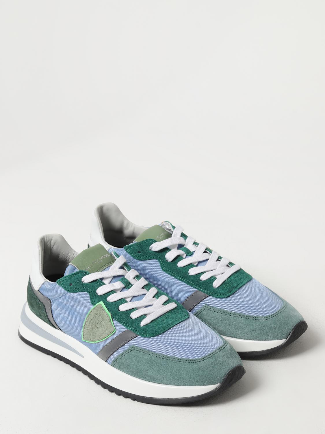 PHILIPPE MODEL SNEAKERS: Sneakers men Philippe Model, Gnawed Blue - Img 2