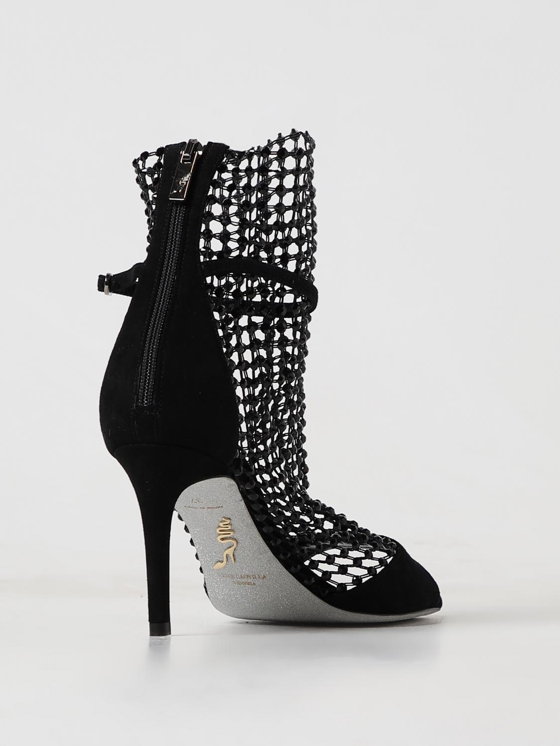 RENE CAOVILLA HEELED SANDALS: Heeled sandals woman Rene Caovilla, Black - Img 3