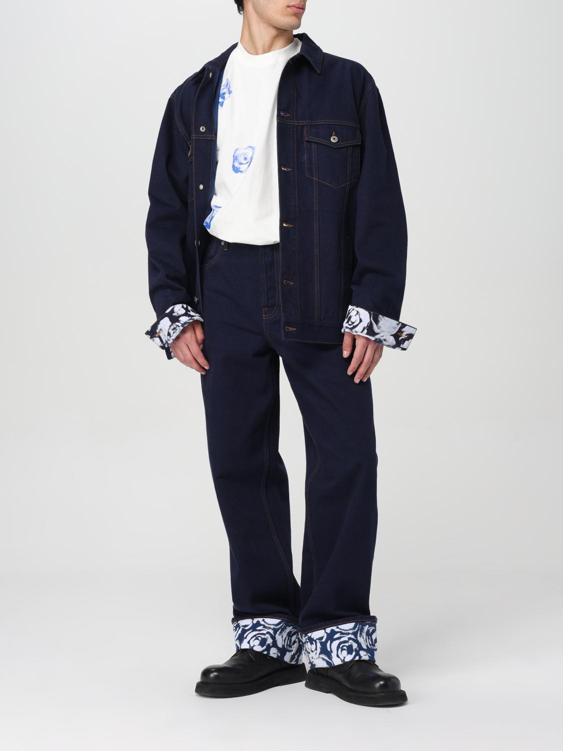 BURBERRY JACKET: Pants men Burberry, Blue - Img 2