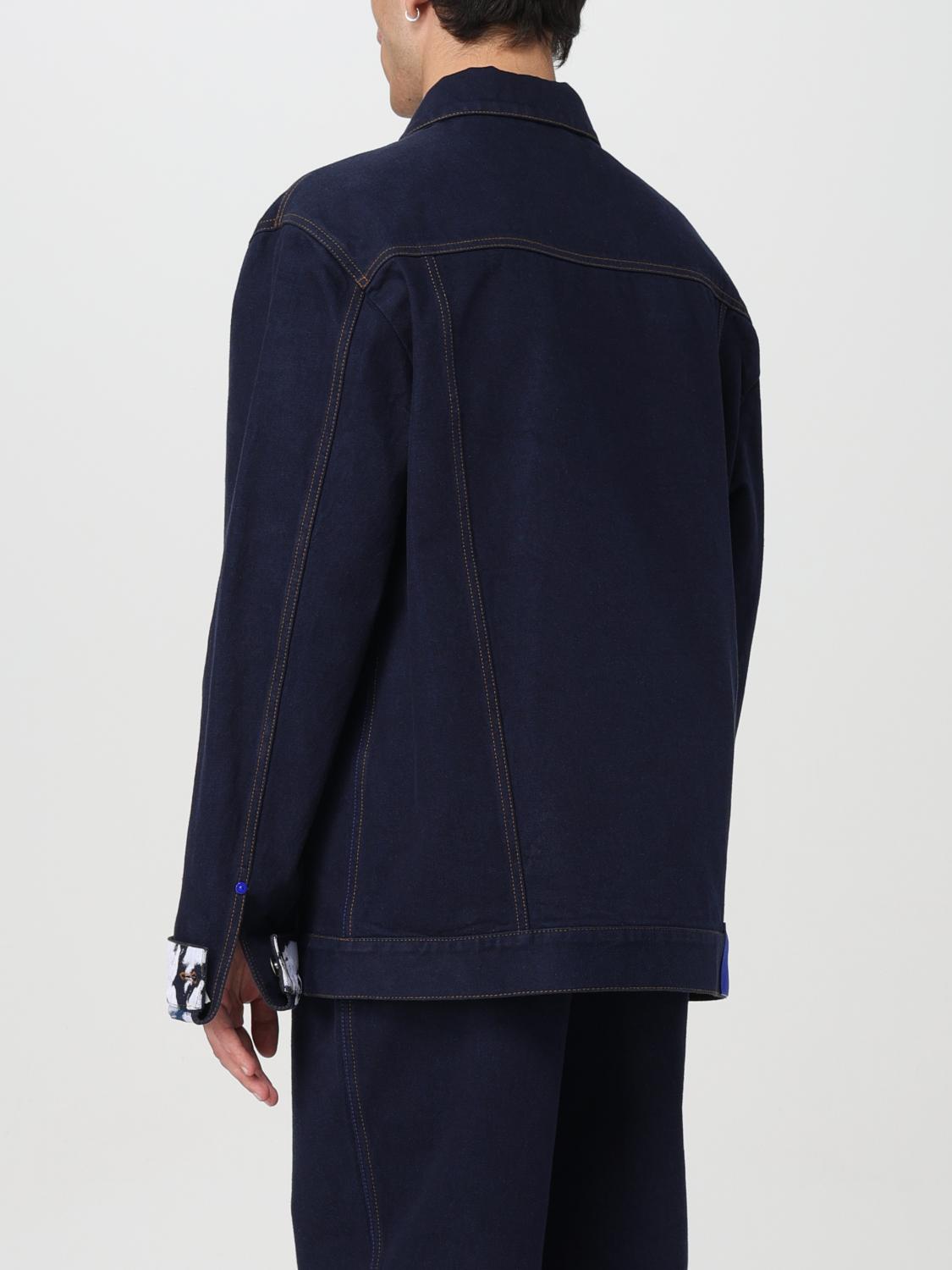 BURBERRY JACKET: Pants men Burberry, Blue - Img 3