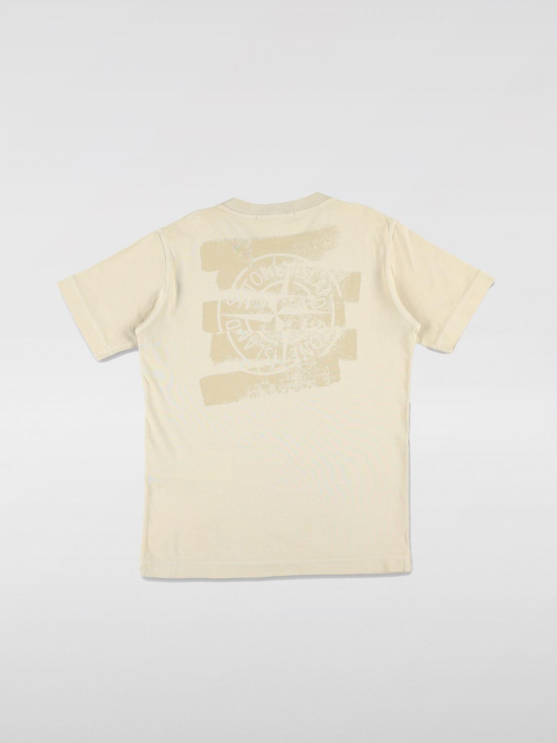 STONE ISLAND JUNIOR CAMISETA: Camiseta niños Stone Island Junior, Beige - Img 2