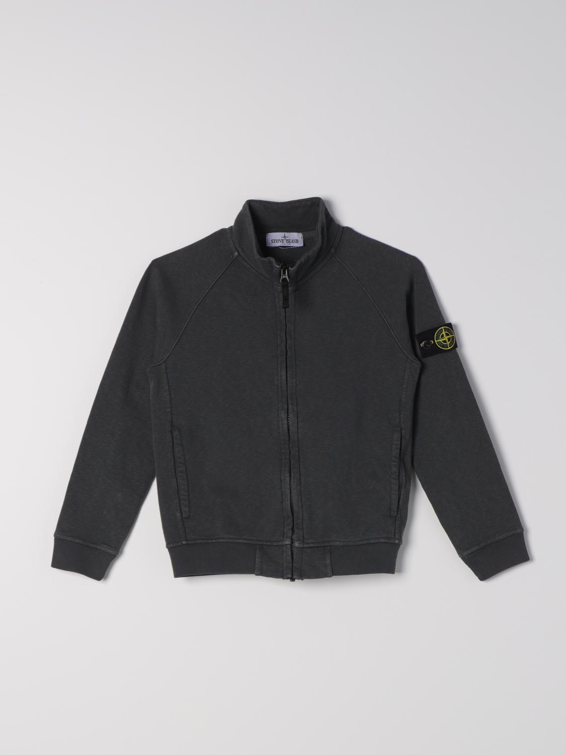 STONE ISLAND JUNIOR PULLOVER: Pullover kinder Stone Island Junior, Grau - Img 1