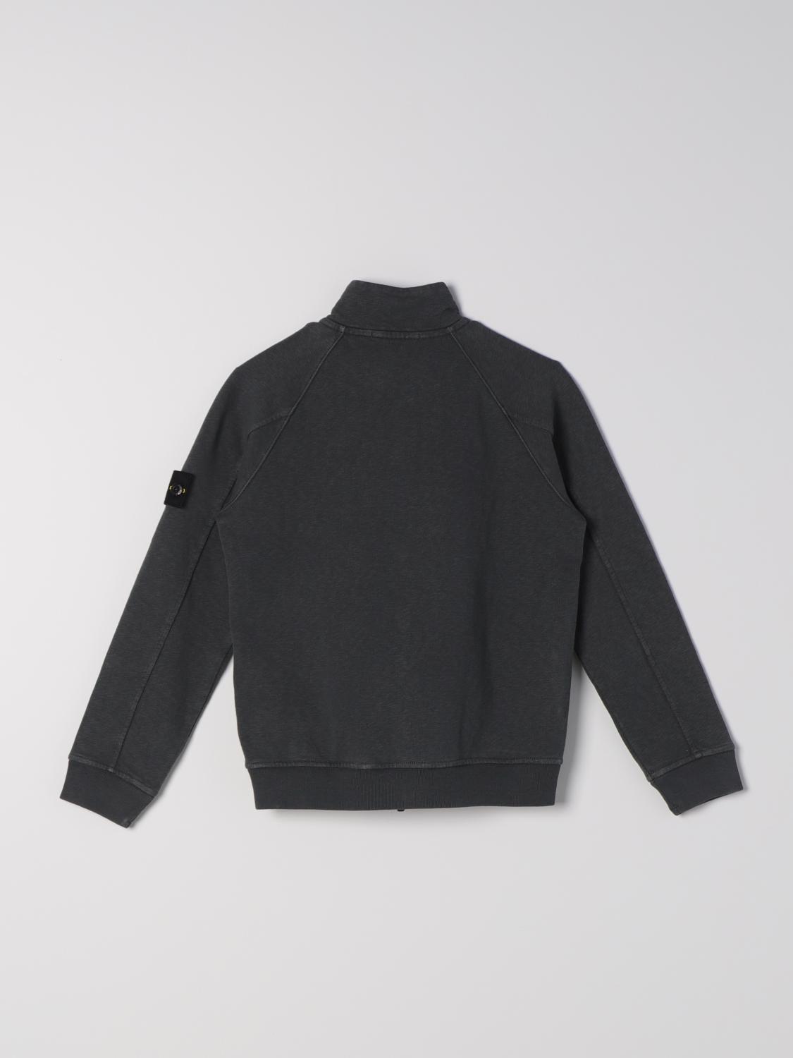 STONE ISLAND JUNIOR PULLOVER: Pullover kinder Stone Island Junior, Grau - Img 2