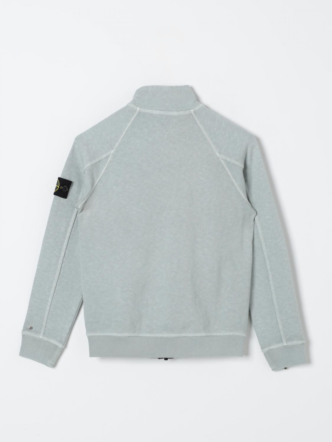 STONE ISLAND JUNIOR SWEATER: Sweater kids Stone Island Junior, Grey 1 - Img 2