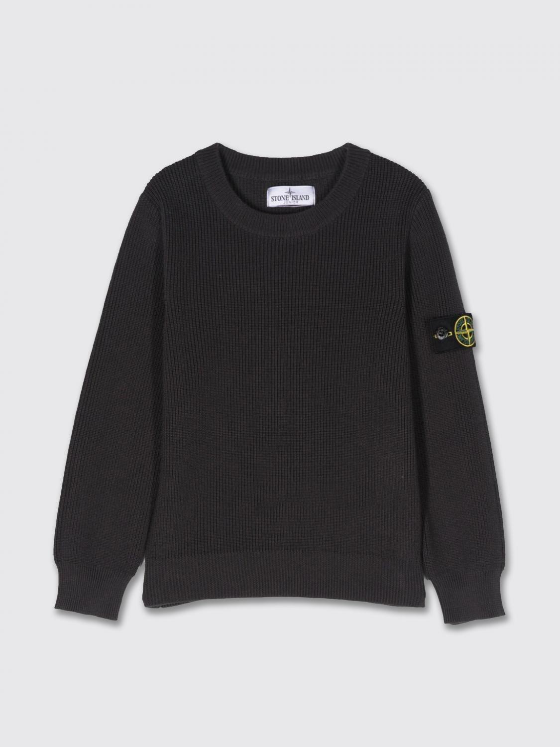 STONE ISLAND JUNIOR 스웨터: 스웨터 남아 Stone Island Junior, 블루 1 - Img 1