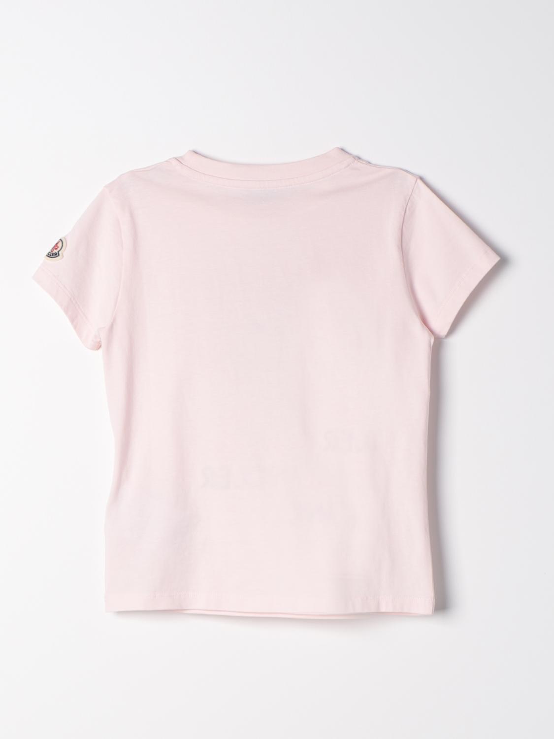 MONCLER：Tシャツ ボーイ - ピンク | GIGLIO.COMオンラインのMoncler T