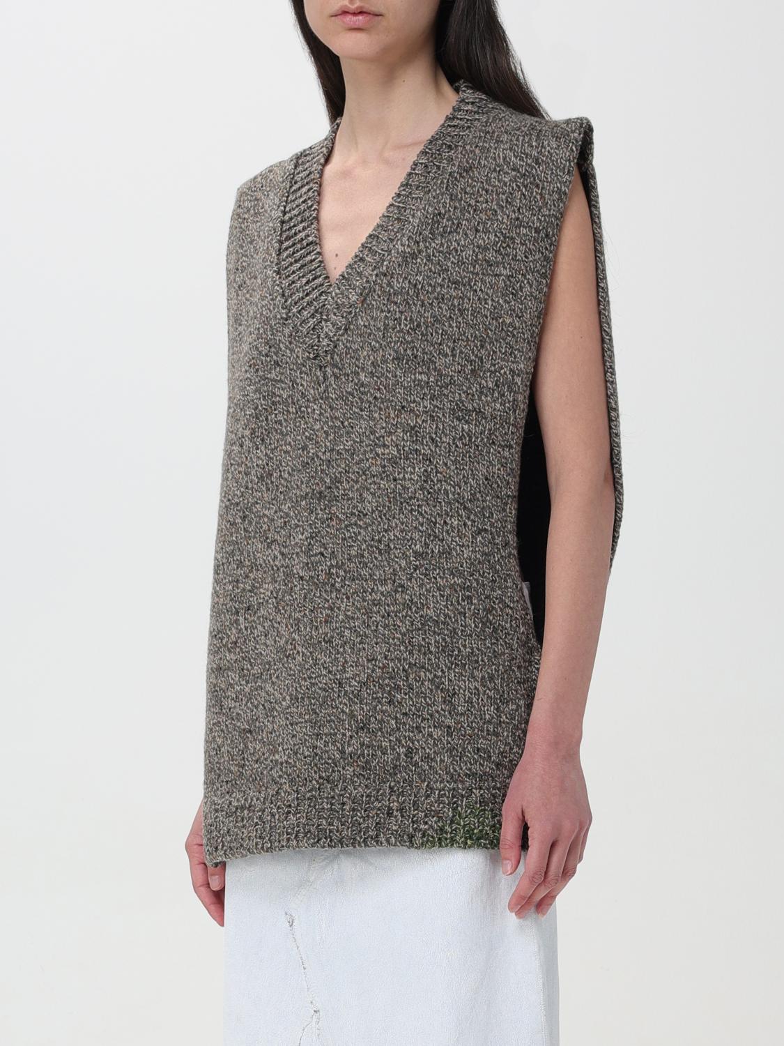 Maison Margiela knit vest - Brown | S50TH0064S18405 | GIGLIO.COM
