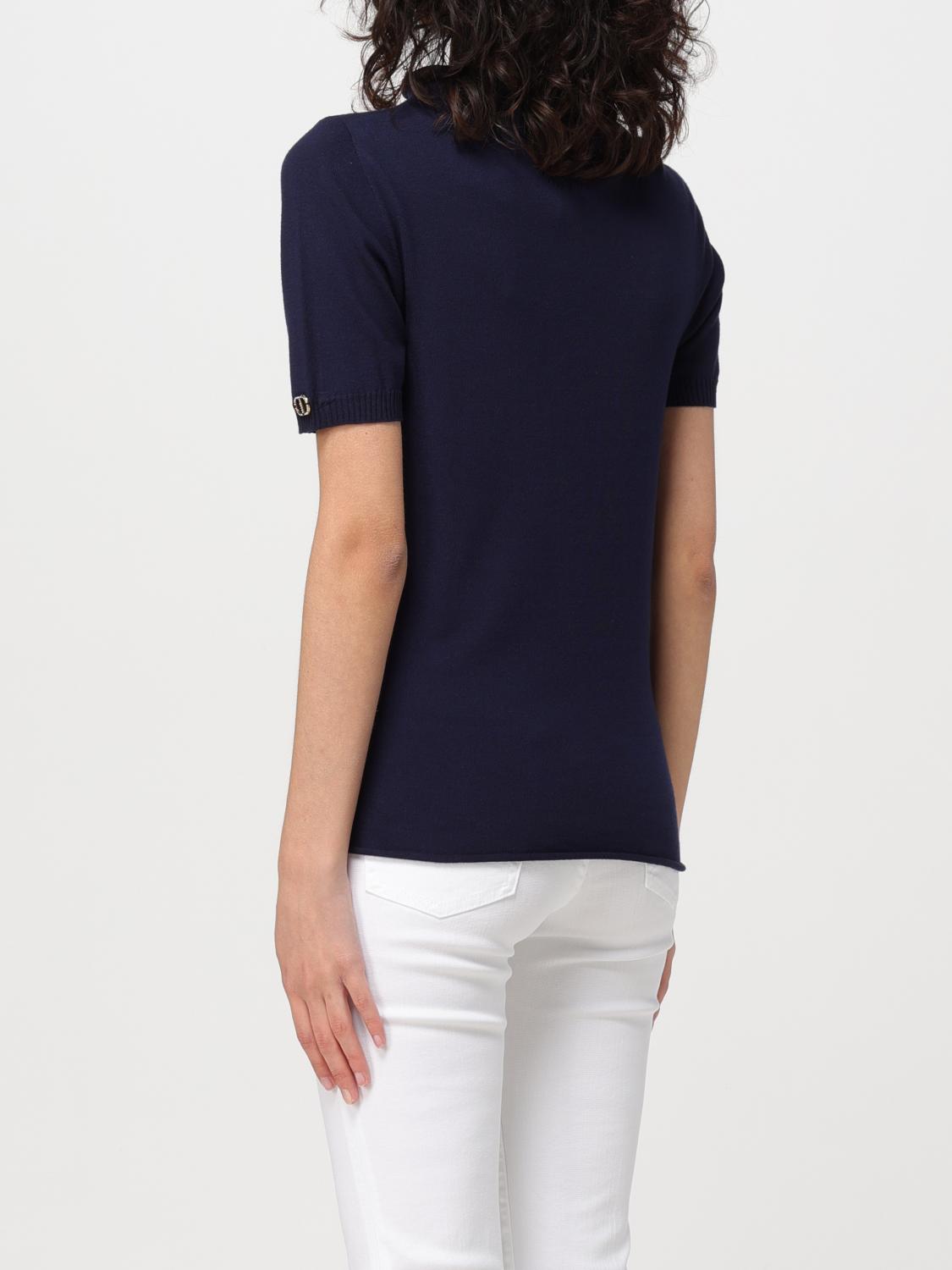 TWINSET TOP: Top mujer Twinset, Azul Oscuro - Img 2