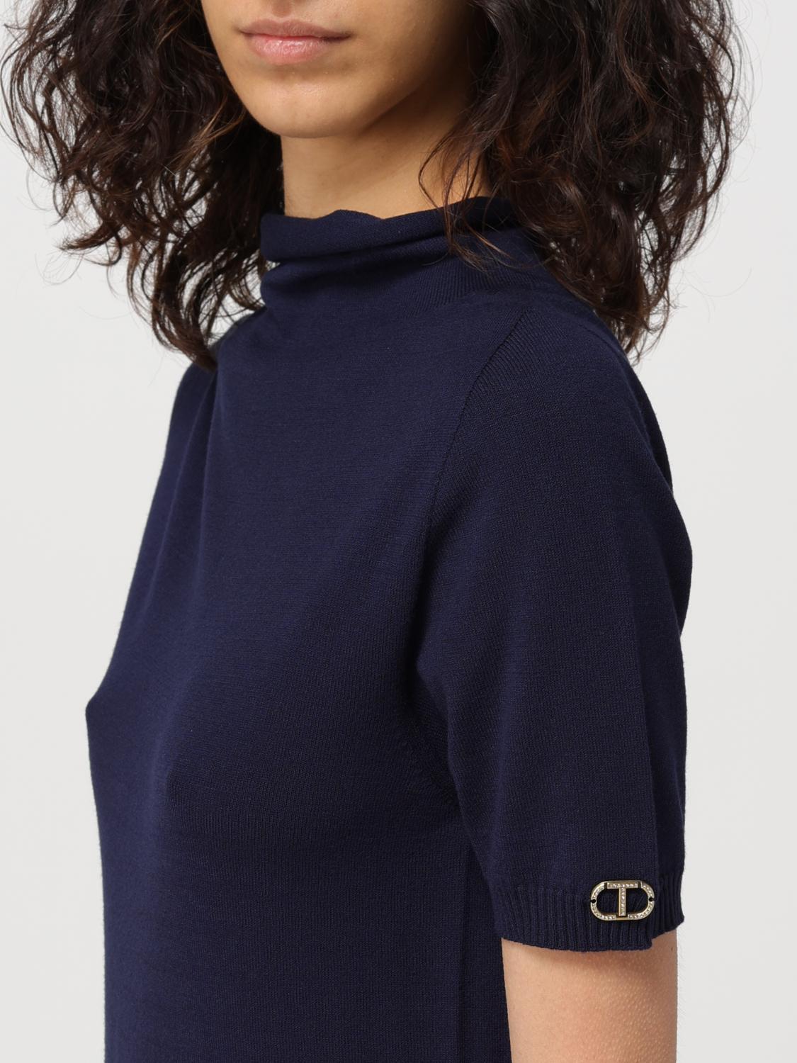 TWINSET TOP: Top mujer Twinset, Azul Oscuro - Img 3