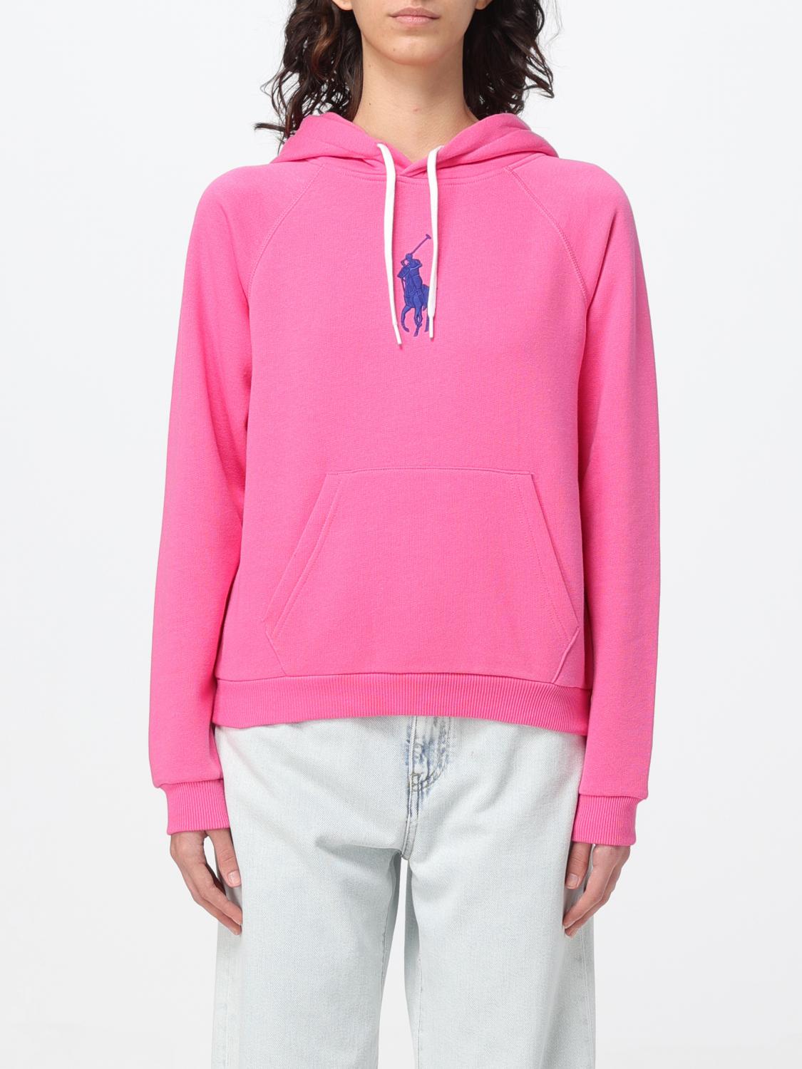 POLO RALPH LAUREN: Jersey mujer Rosa Sudadera Polo Ralph